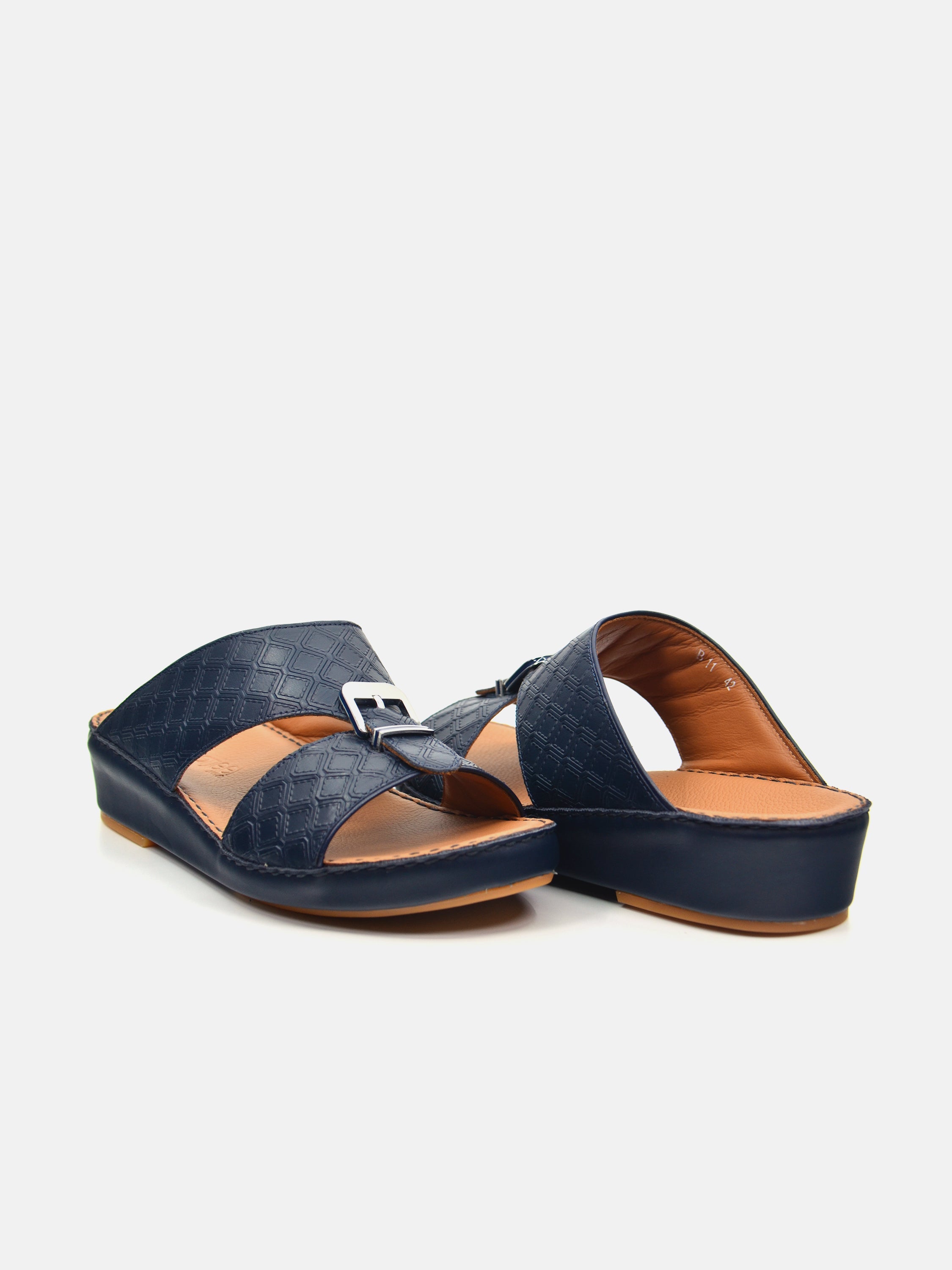 Barjeel Uno B-11 Men's Arabic Sandals #color_Navy