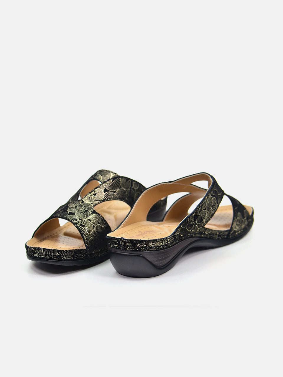Michelle Morgan 88909-11 Women's Flat Sandals #color_Gold