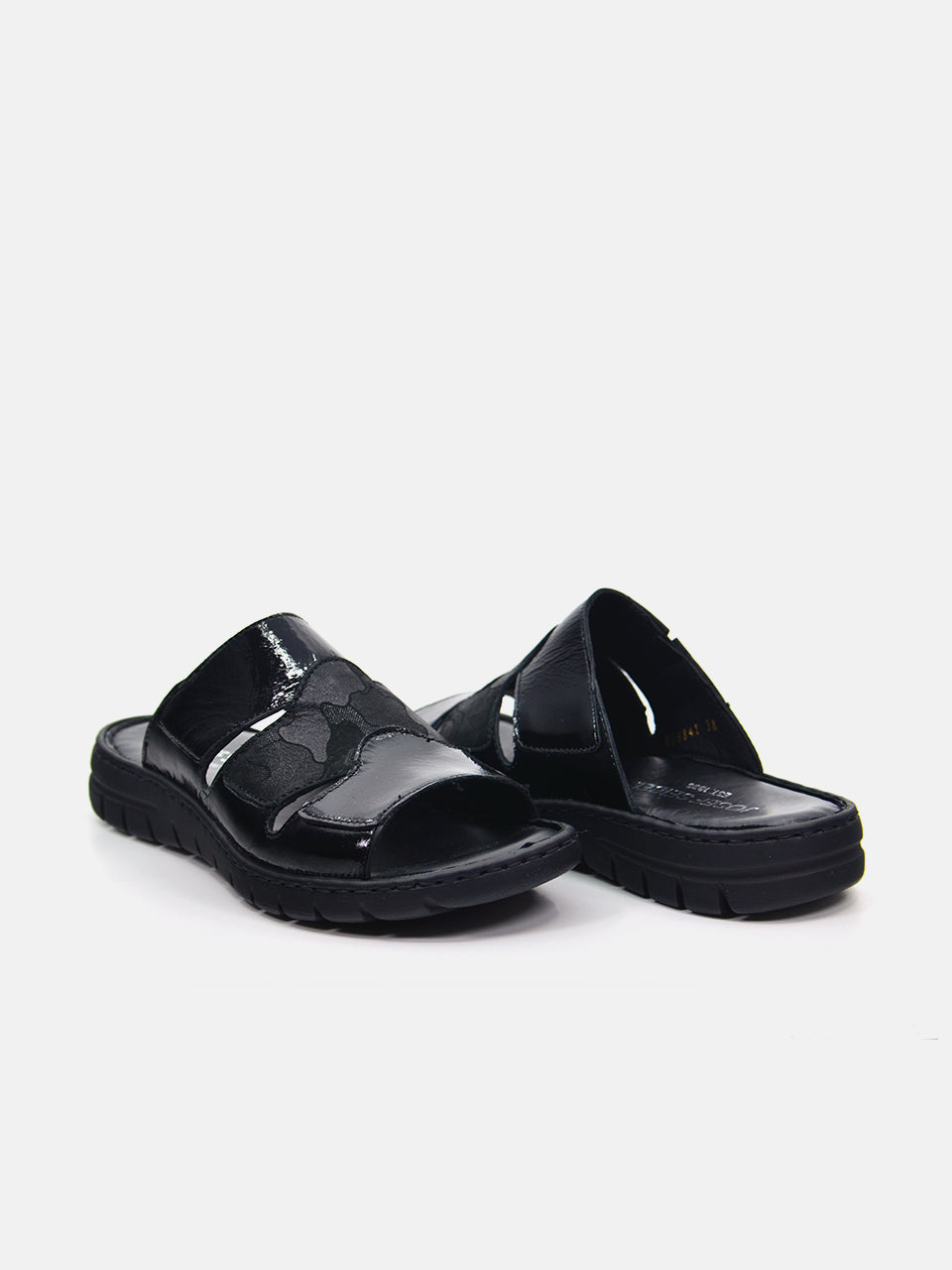 Josef Seibel Women's Slider Sandals #color_Black