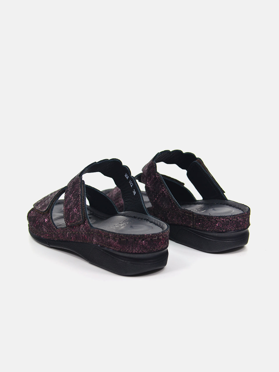 Michelle Morgan MM-102 Women's Slider Sandals #color_brown