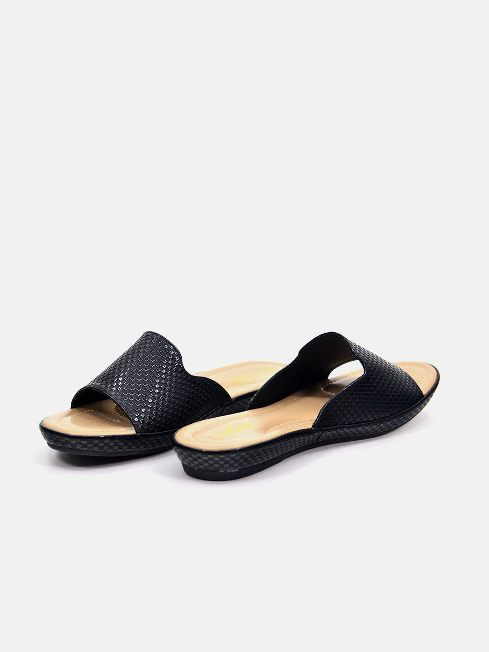 Michelle Morgan 114RC671 Women's Flat Sandals #color_Black
