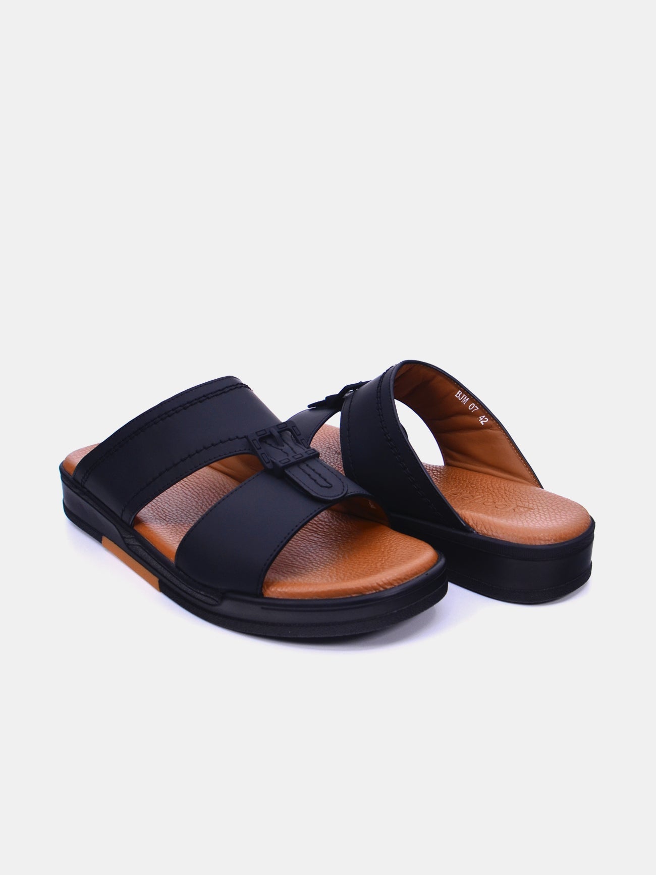 Barjeel Uno BJM 07 Men's Sandals #color_Black