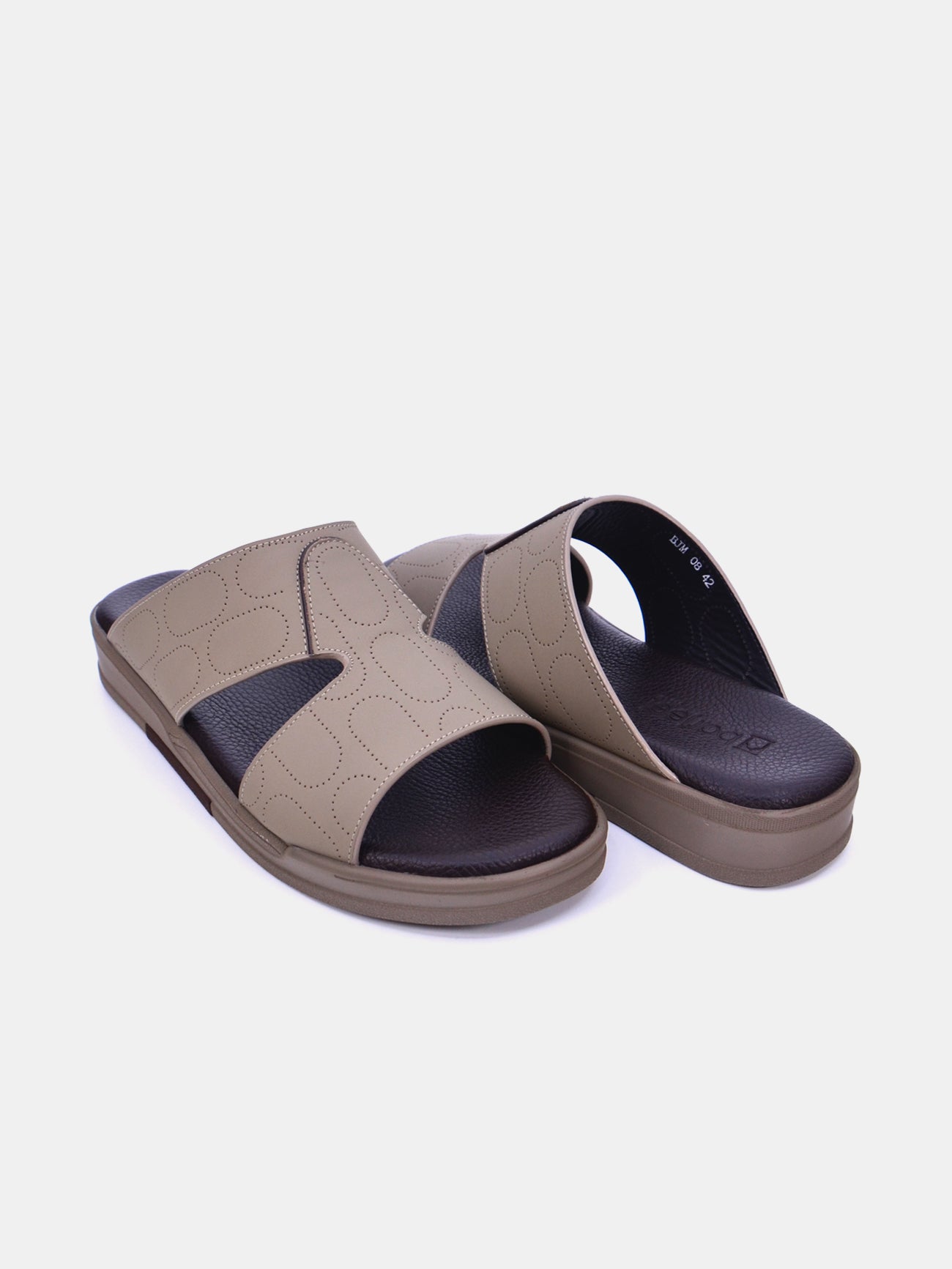 Barjeel Uno BJM 08 Men's Sandals #color_Beige
