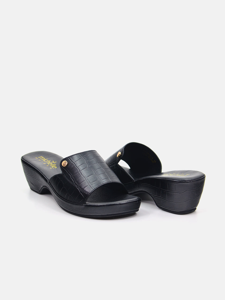 Michelle Morgan 114ZD215 Women's Heeled Sandals #color_Black