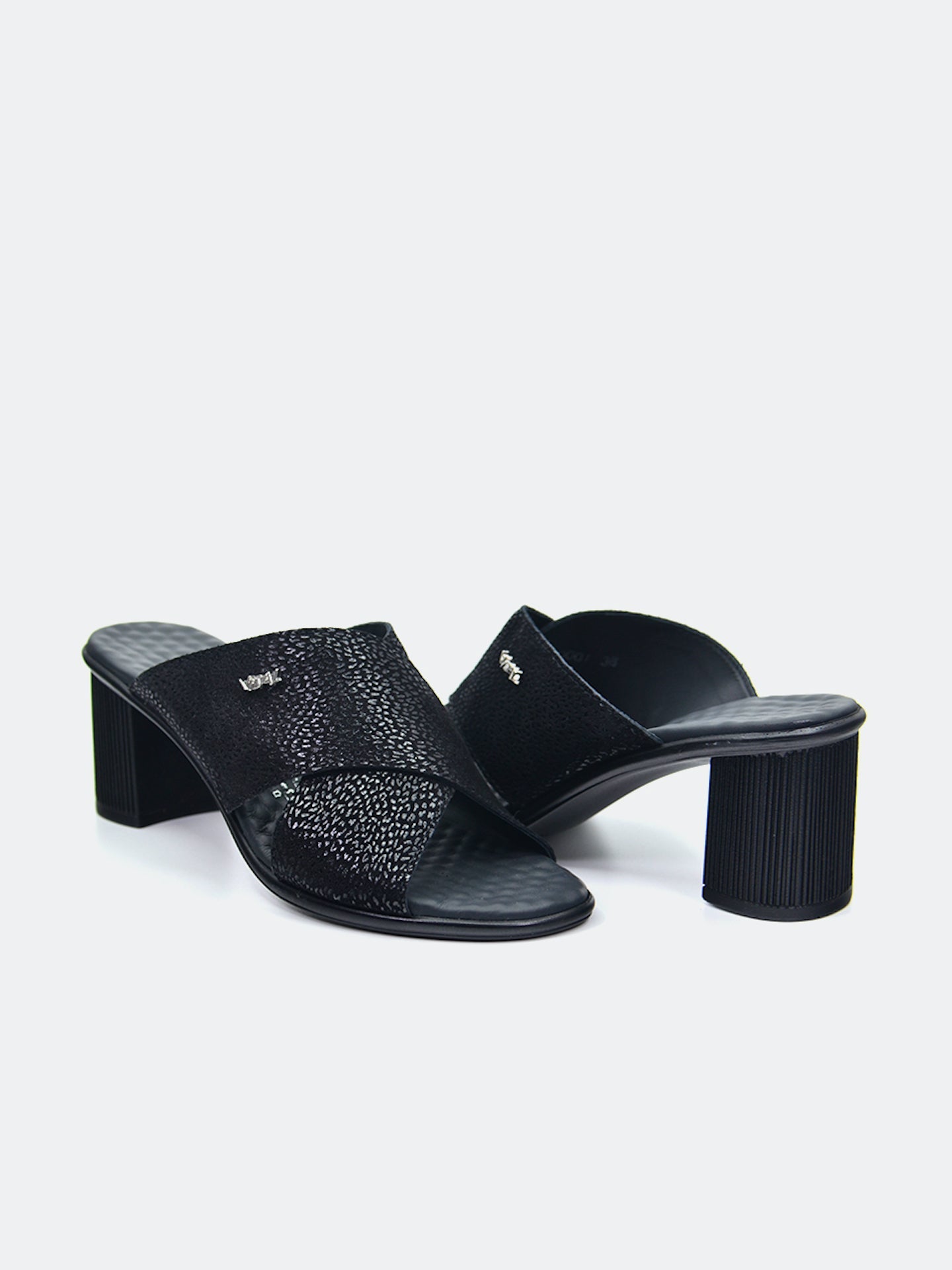 Vital Women's Heels Sandals #color_Black