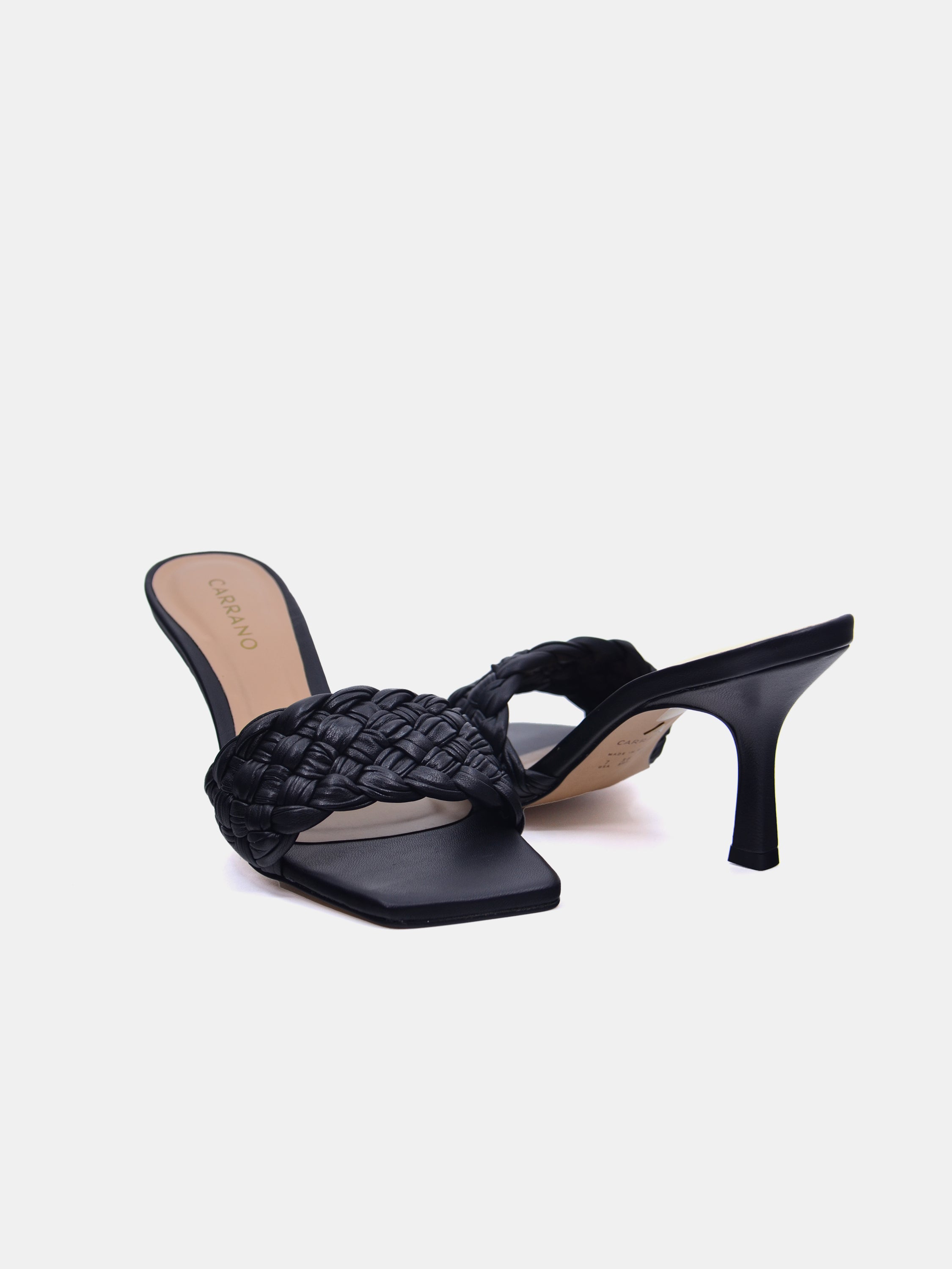 Carrano 321035 Women's Heeled Sandals #color_Black