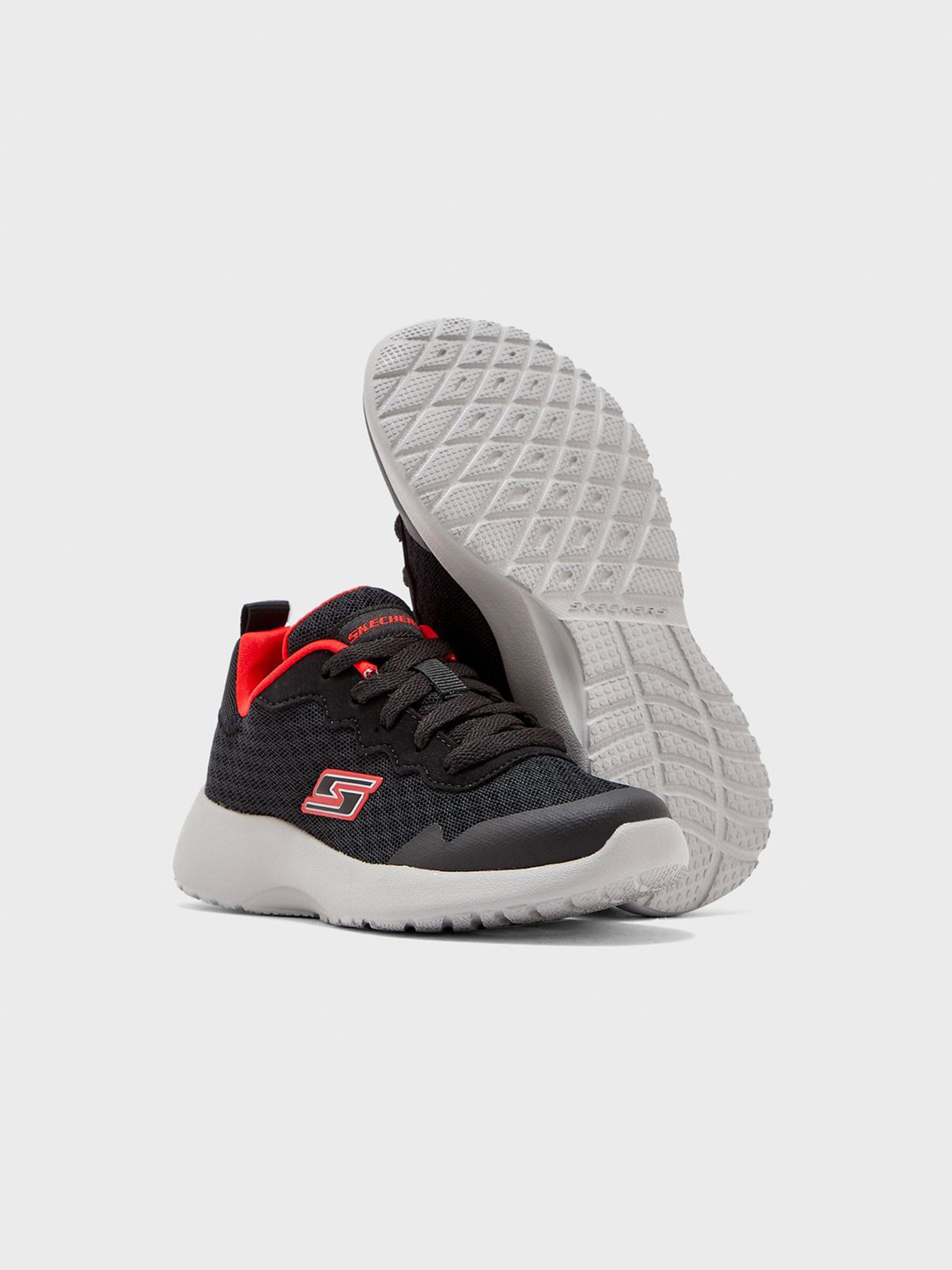 Skechers Boys Dynamight Shoes #color_Black