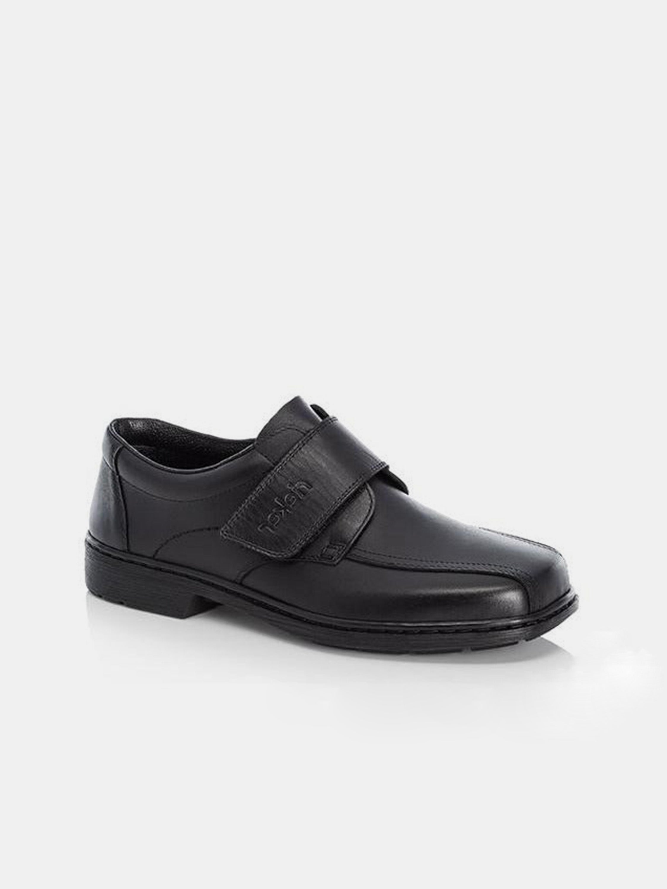 Rieker 020850 Men's Casual Velcro Strap Shoes #color_Black