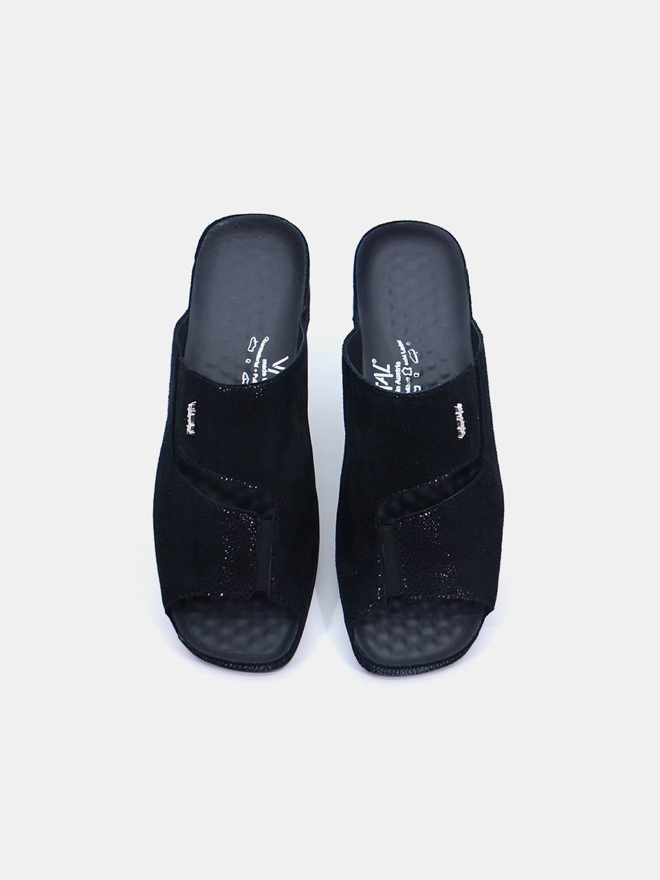 Vital 0820AS Women's Slider Sandals #color_Black