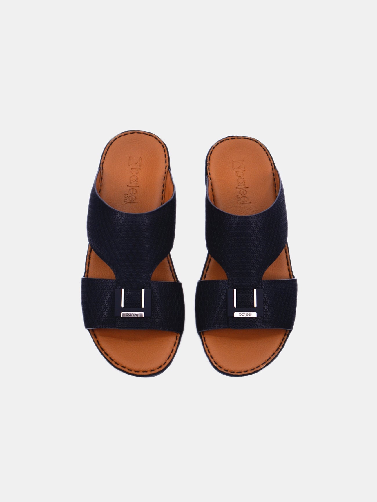 Barjeel Uno BSP1-01 Men's Sandals #color_Black