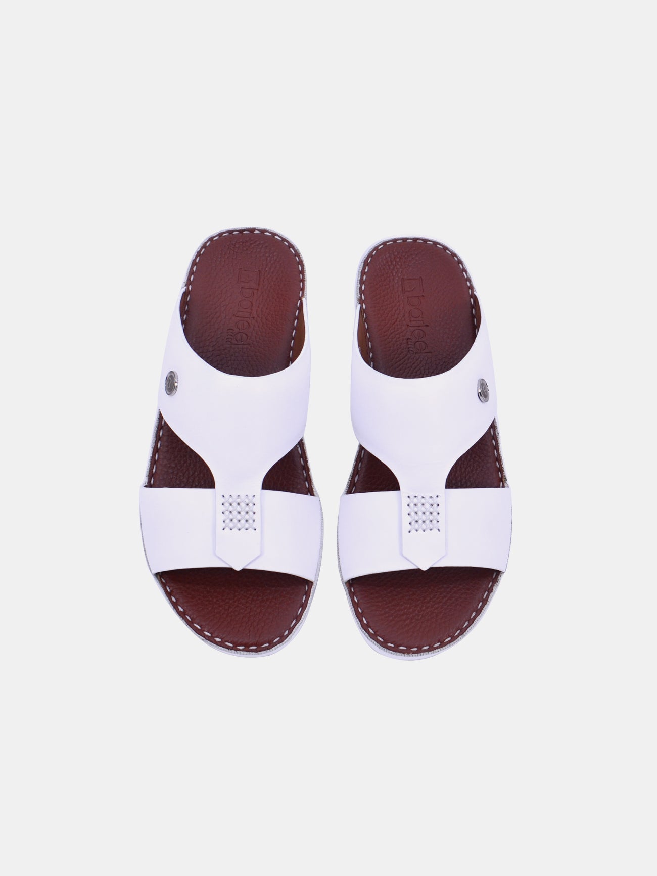 Barjeel Uno 7903-13 Men's Sandals #color_White
