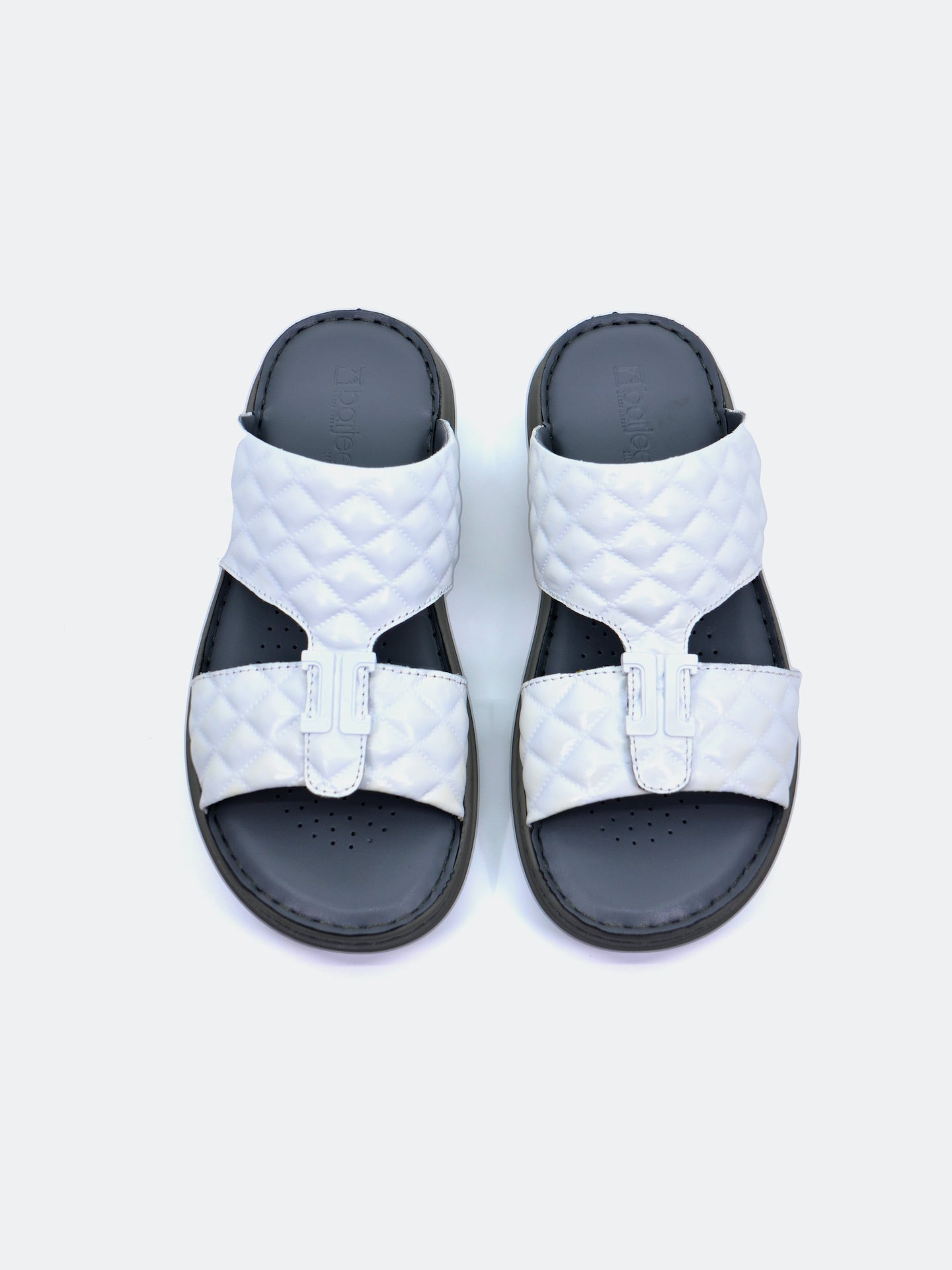Barjeel Uno 21410-4 Men's Arabic Sandals #color_White