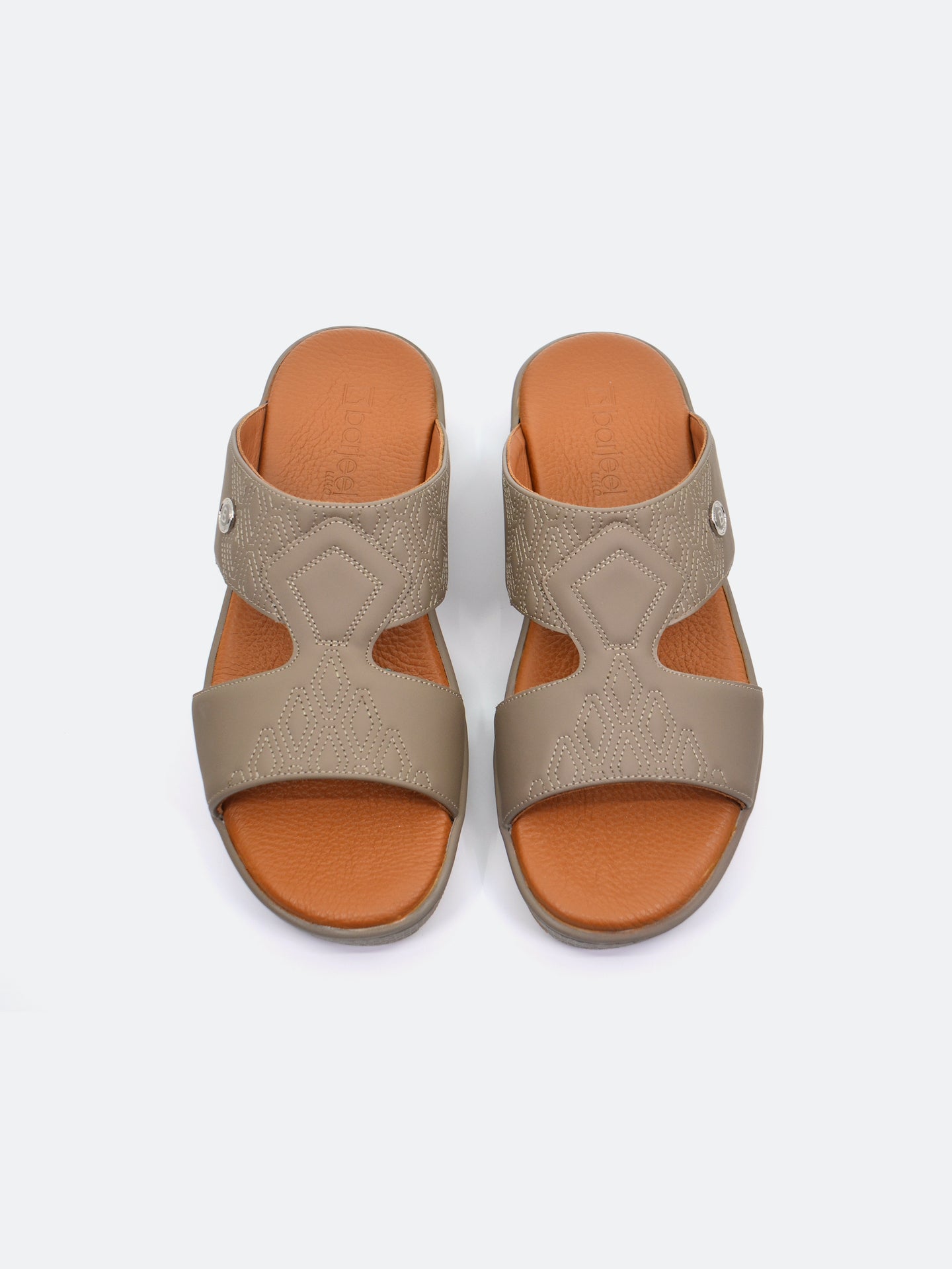 Barjeel Uno B-03 Boys Arabic Sandals #color_Gray