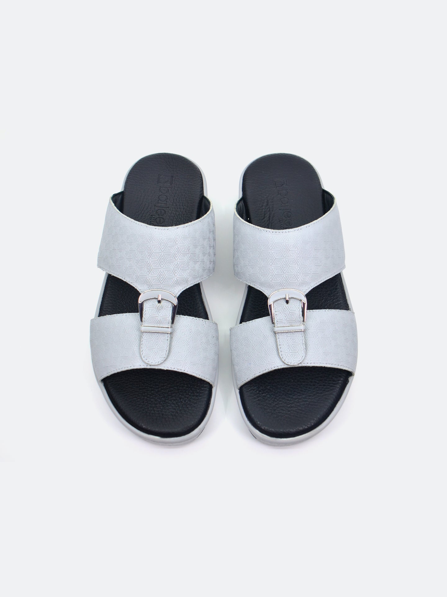 Barjeel Uno SP1-017 Men's Arabic Sandals #color_Gray