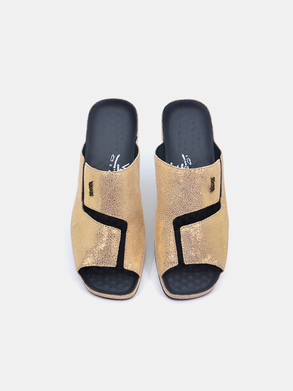 Vital 0820AS Women's Slider Sandals #color_Gold