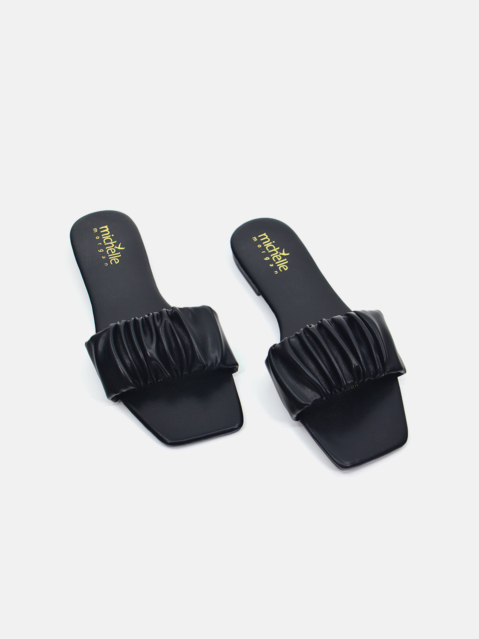 Michelle Morgan 114RJ807 Women's Flat Sandals #color_Black