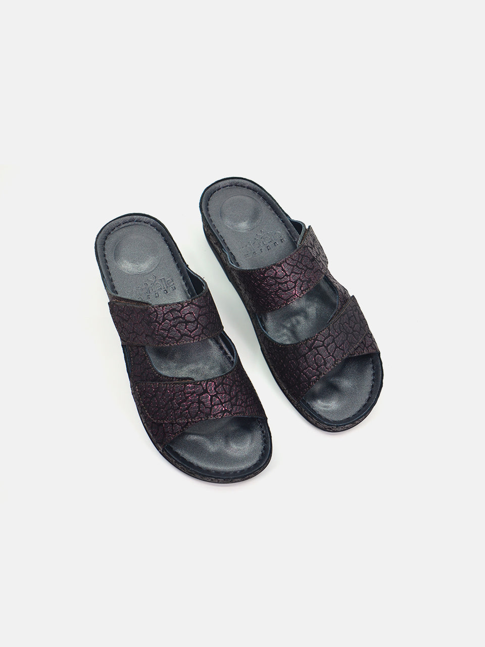 Michelle Morgan MM-101 Women's Slider Sandals #color_brown