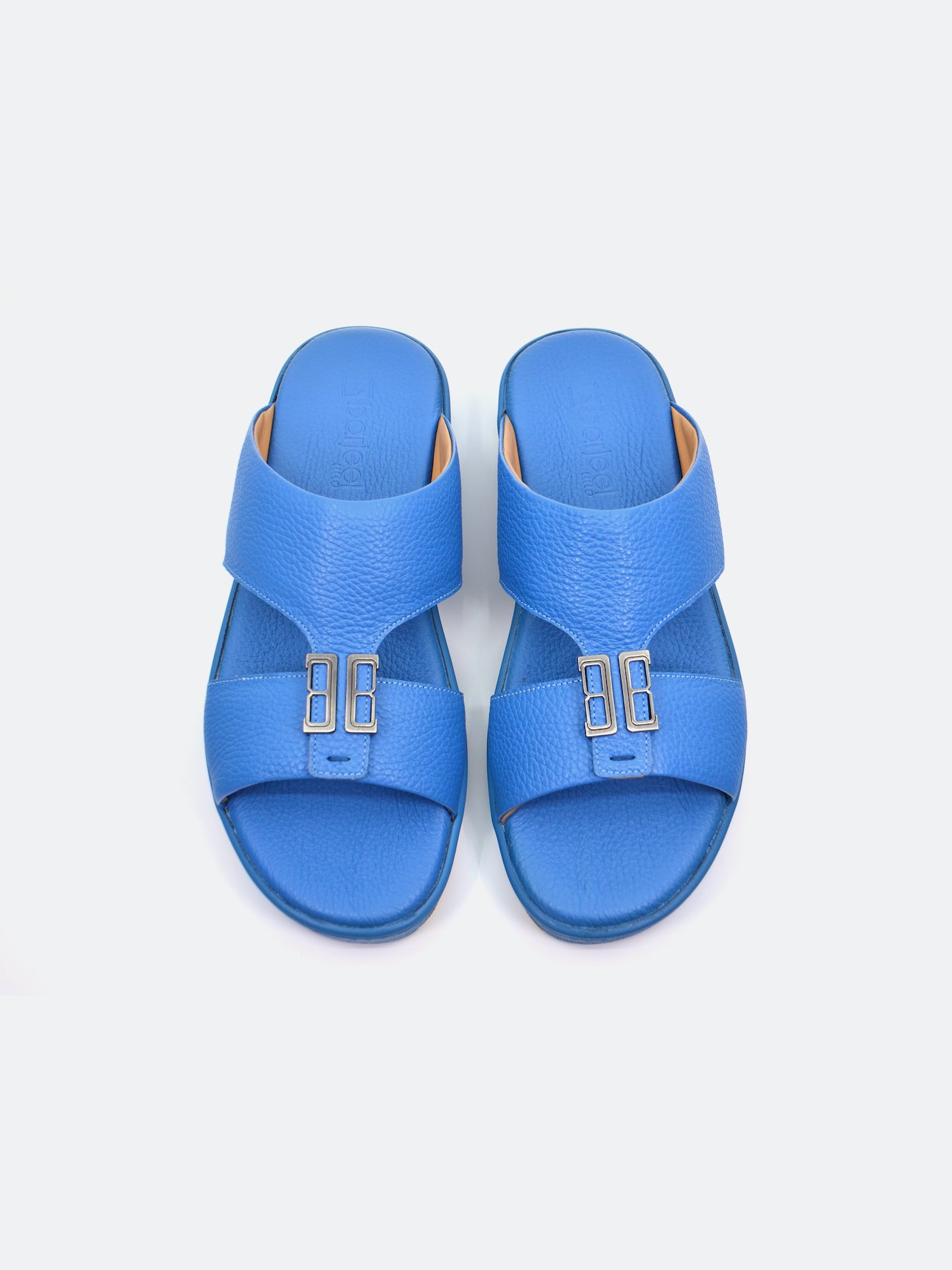 Barjeel Uno SP1-012 Men's Arabic Sandals #color_Gray