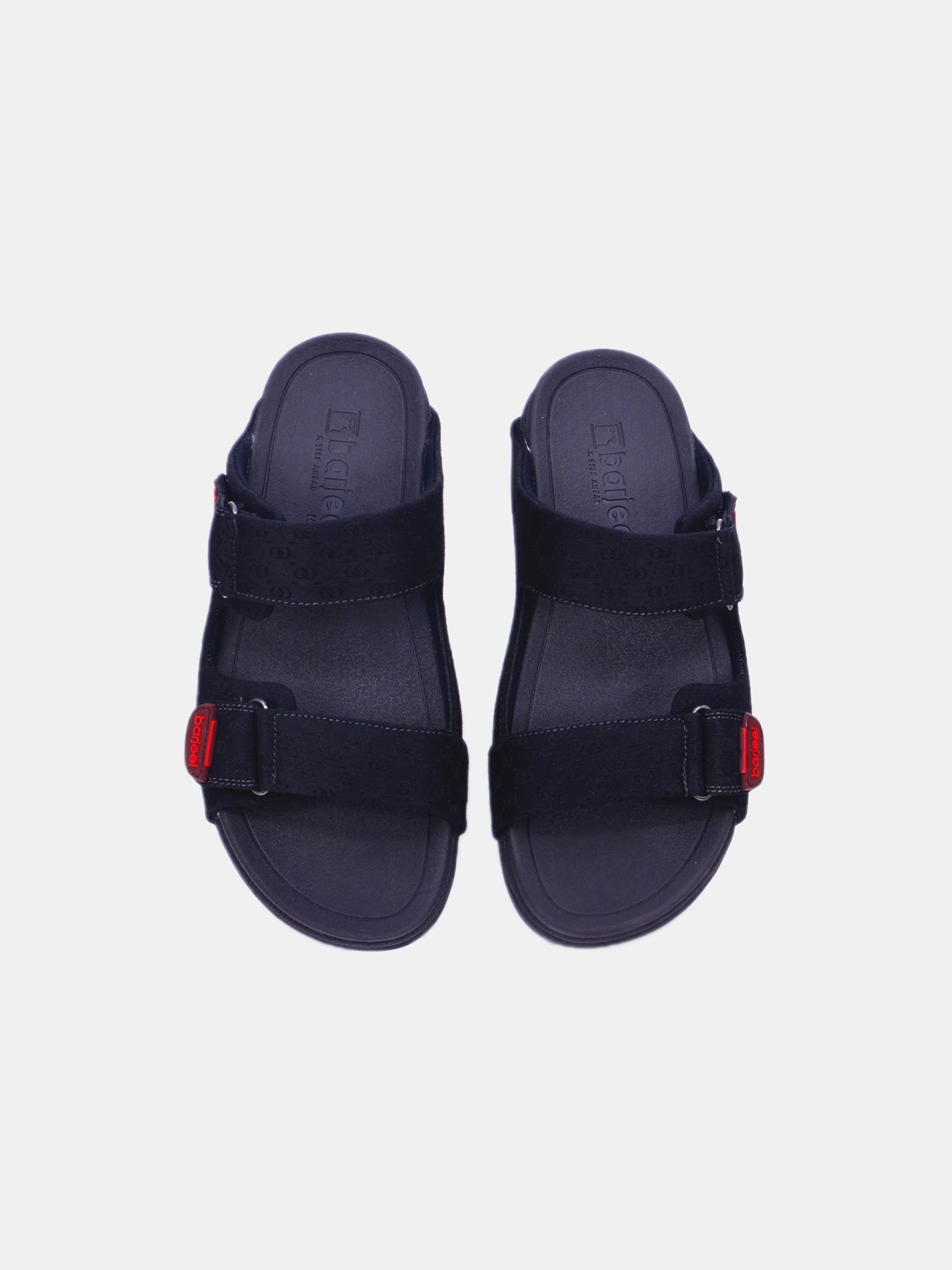 Barjeel Uno 20272-2 Men's Arabic Sandals #color_Black