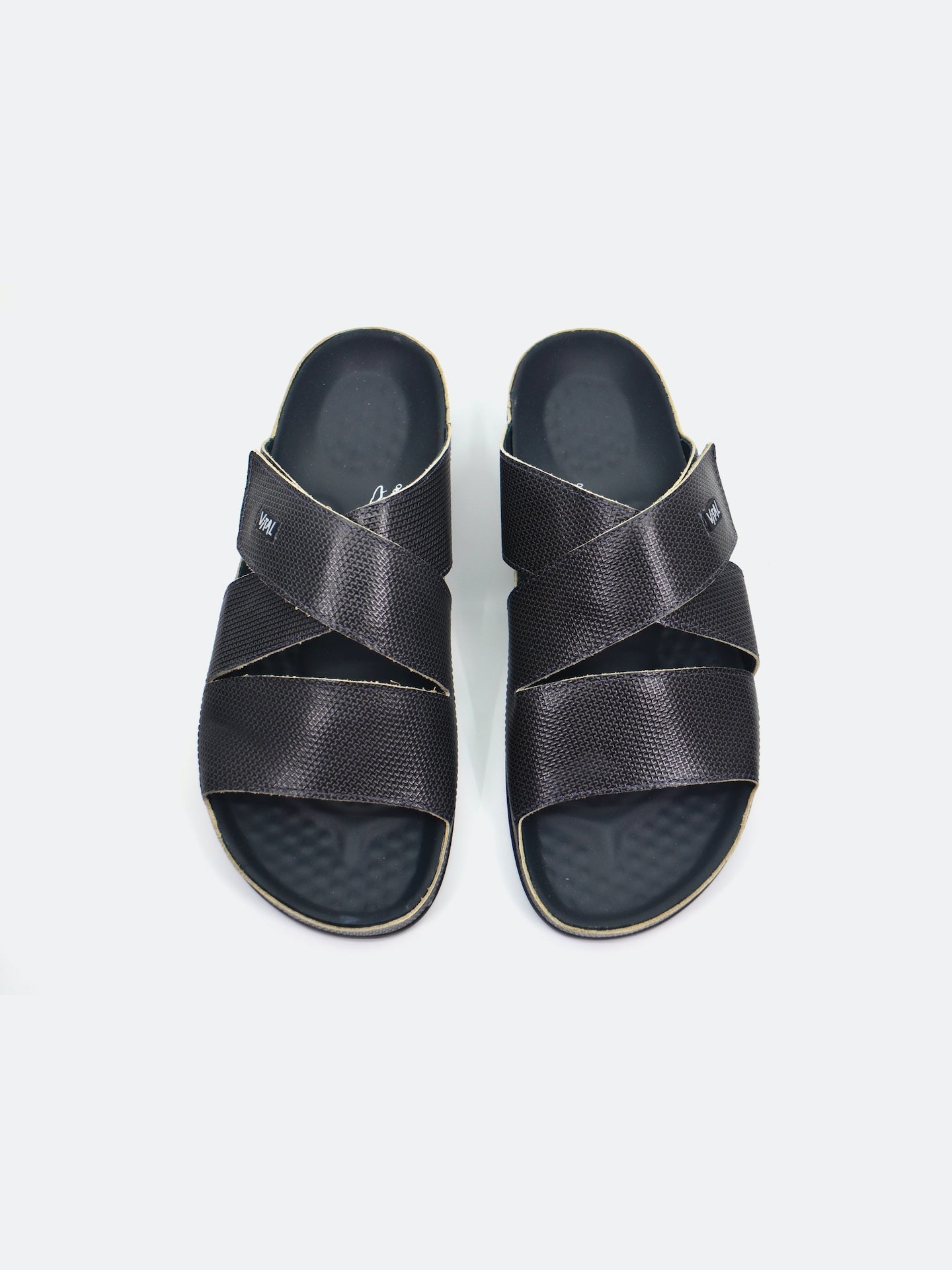 Vital 09080S Men's Slider Sandals #color_Gray