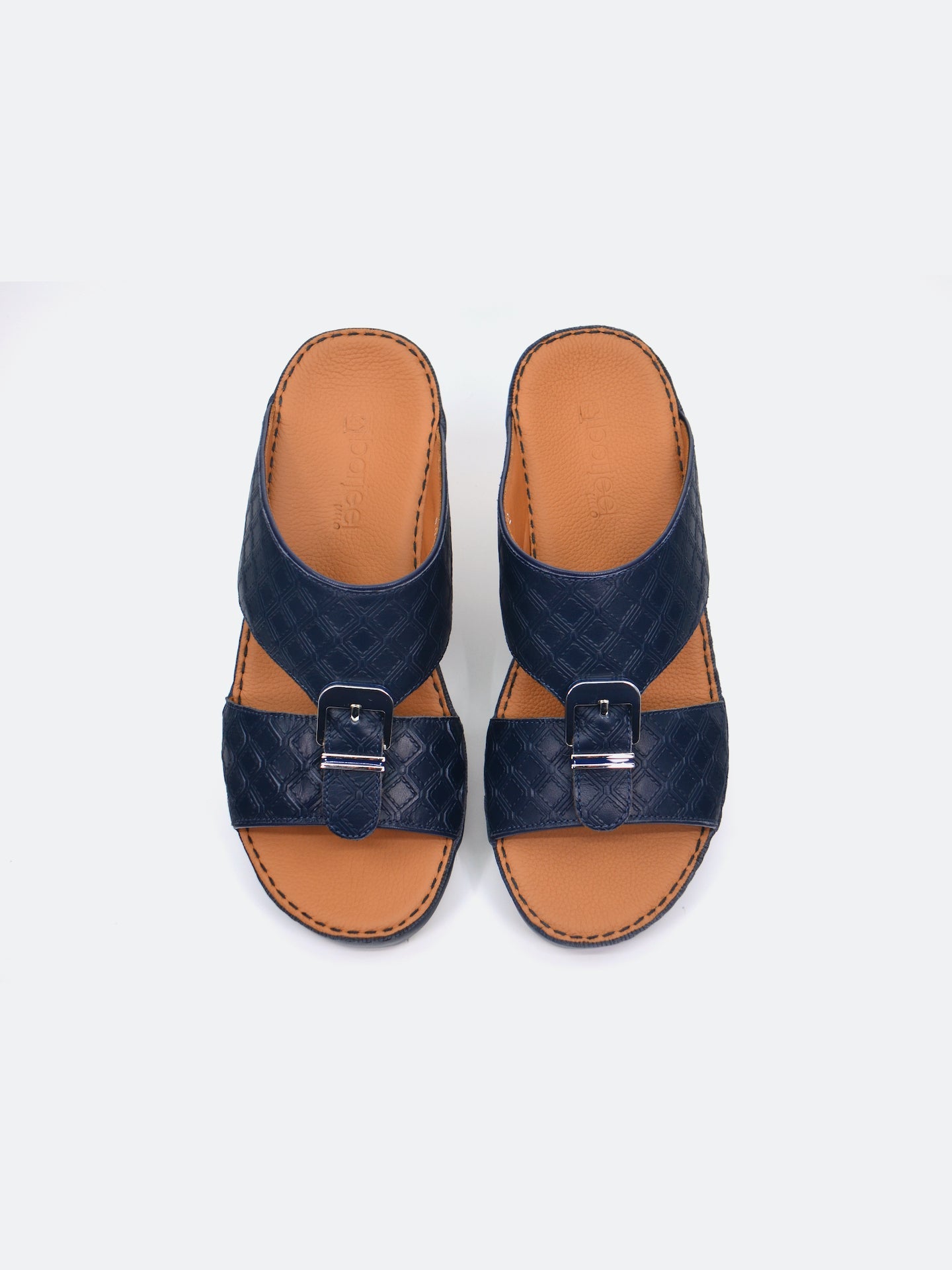 Barjeel Uno B-11 Boys Arabic Sandals #color_Navy