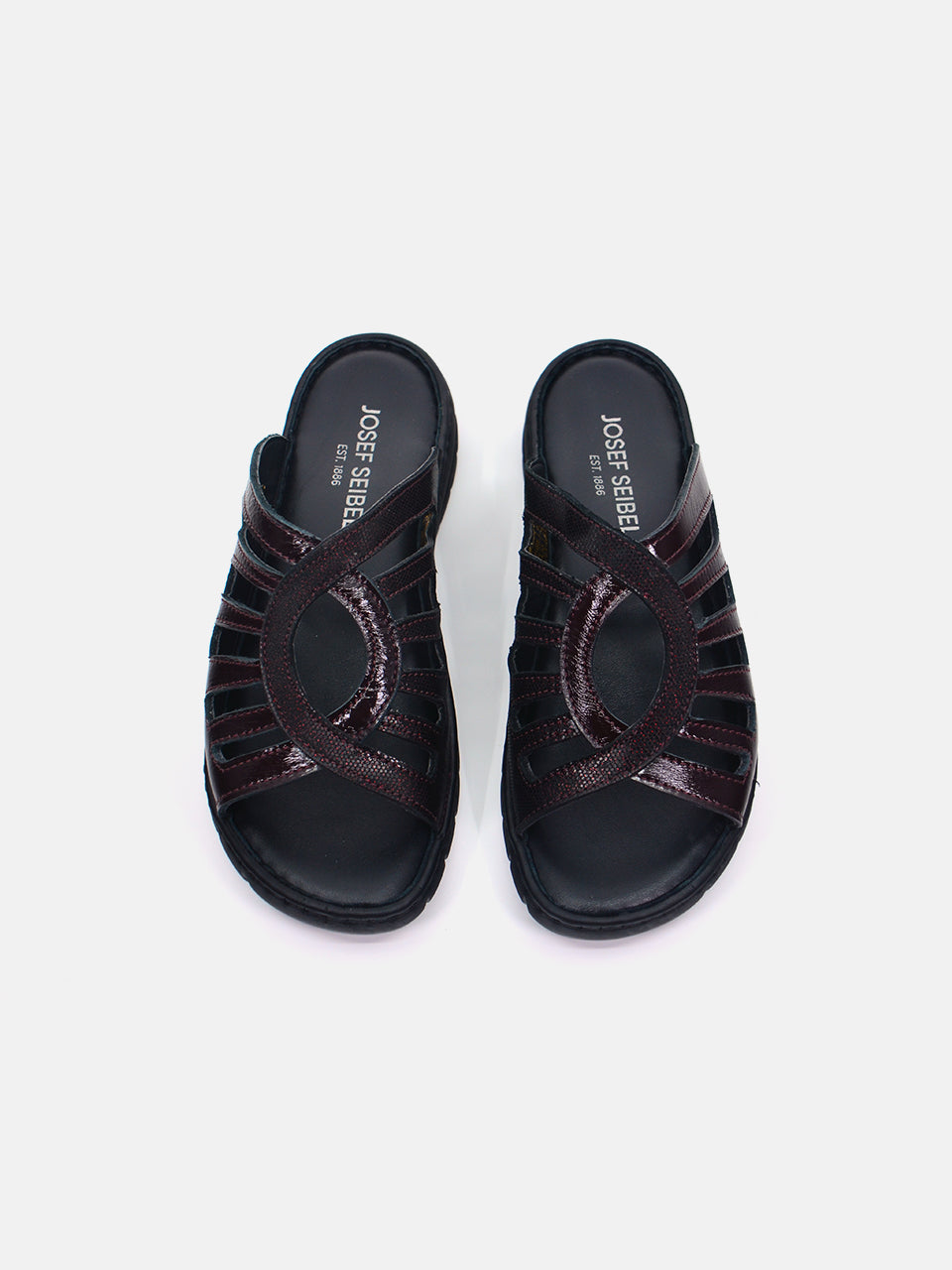 Josef Seibel Women's Slider Sandals #color_Maroon