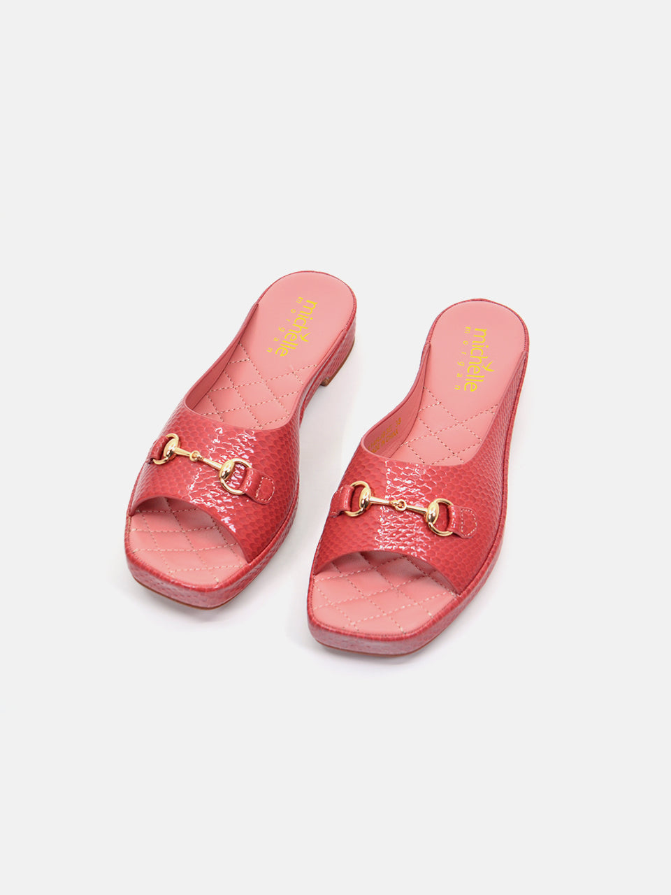 Michelle Morgan 114RJ93E Women's Flat Sandals #color_Pink