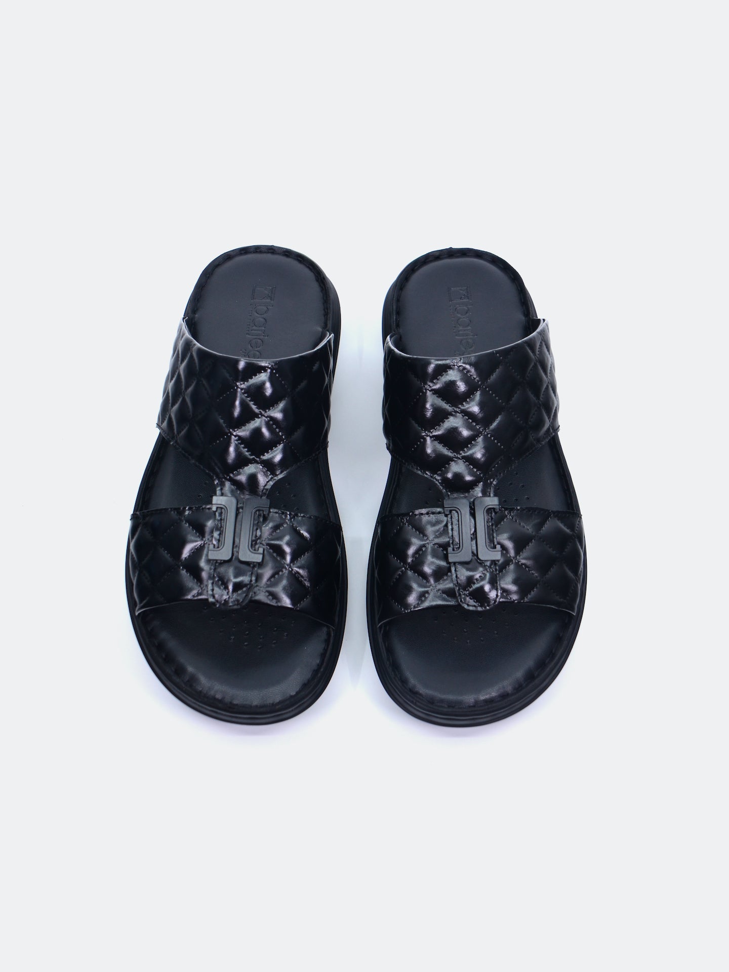 Barjeel Uno 21410-4 Men's Arabic Sandals #color_Black