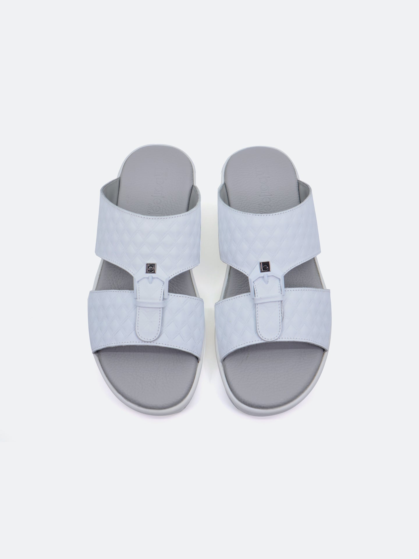 Barjeel Uno B-09 Men's Arabic Sandals #color_White