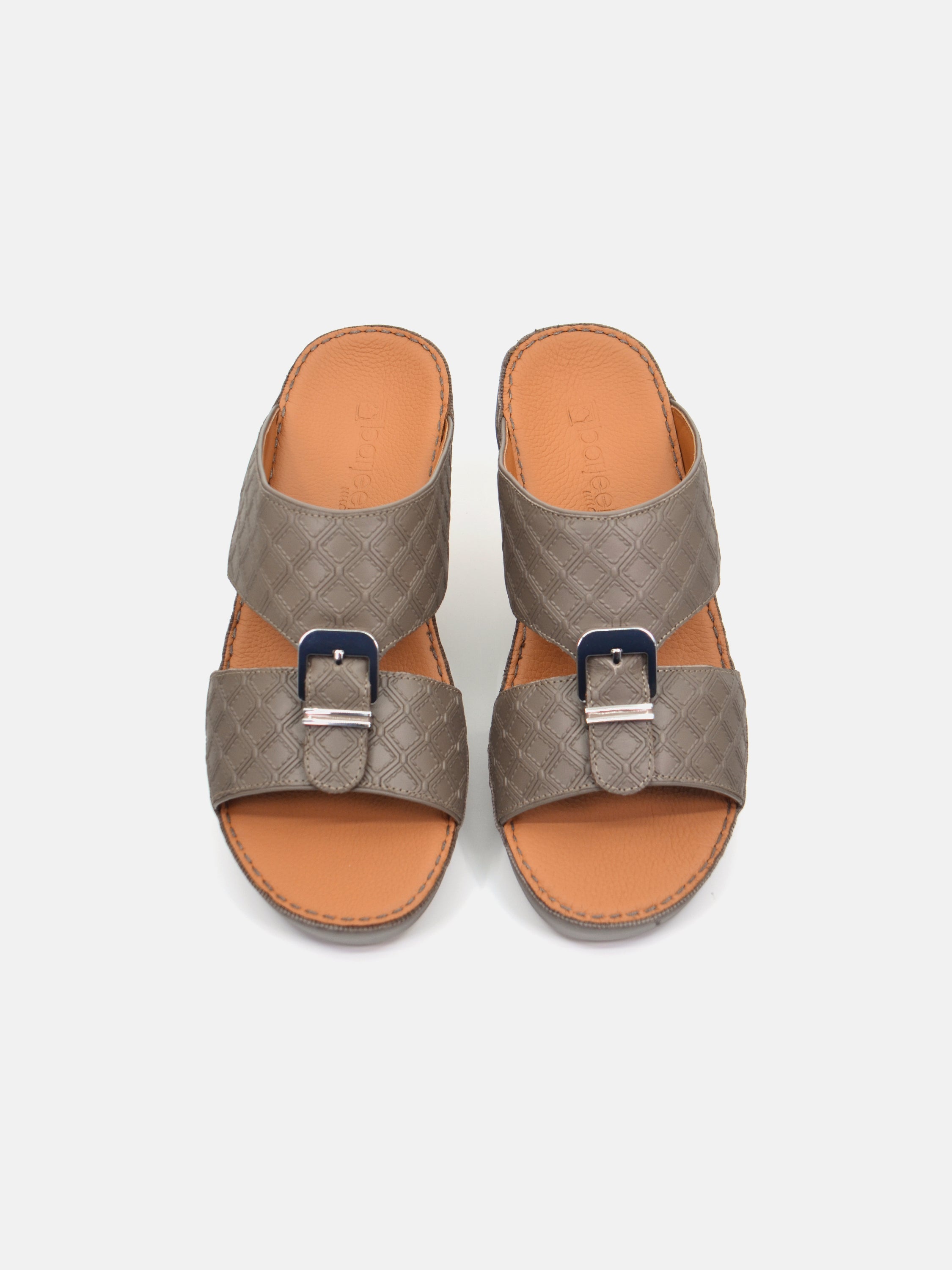 Barjeel Uno B-11 Men's Arabic Sandals #color_Beige