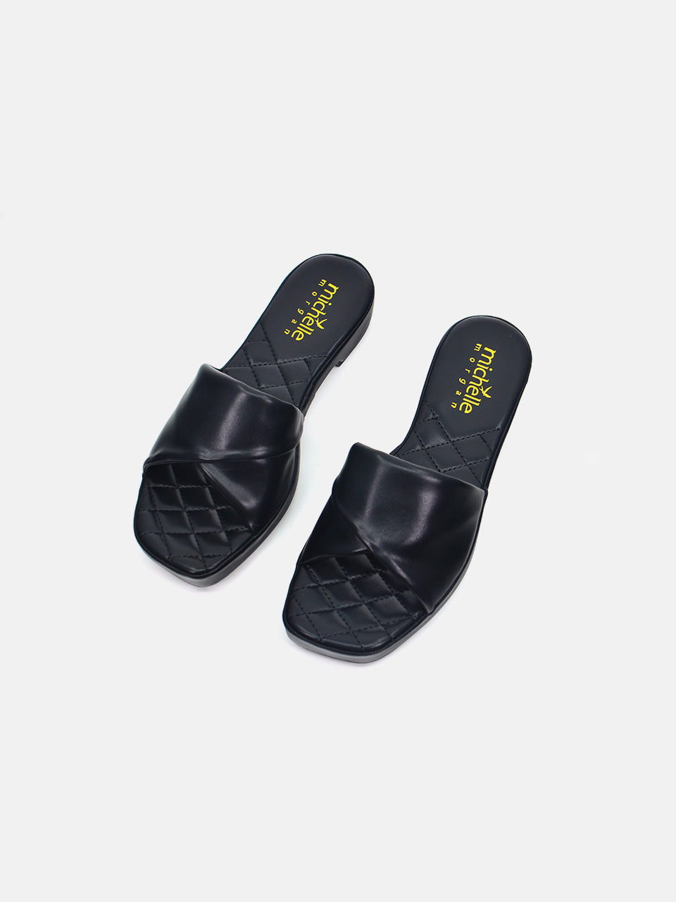 Michelle Morgan 114ZD612 Women's Flat Sandals #color_Black