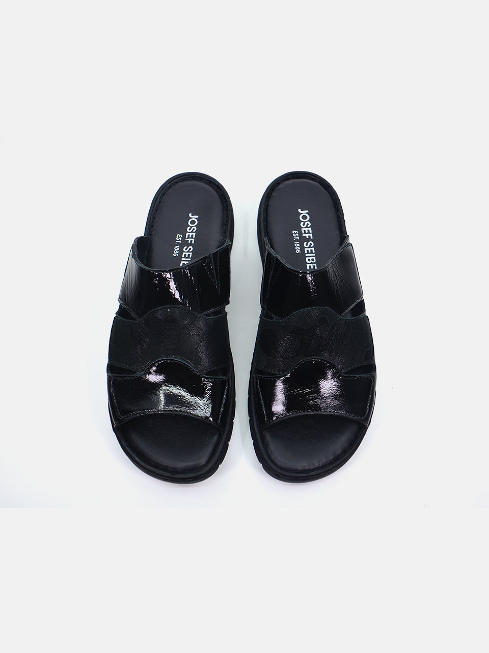 Josef Seibel Women's Slider Sandals #color_Black