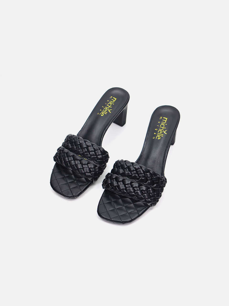 Michelle Morgan 113RC281 Women's Heeled Sandals #color_Black
