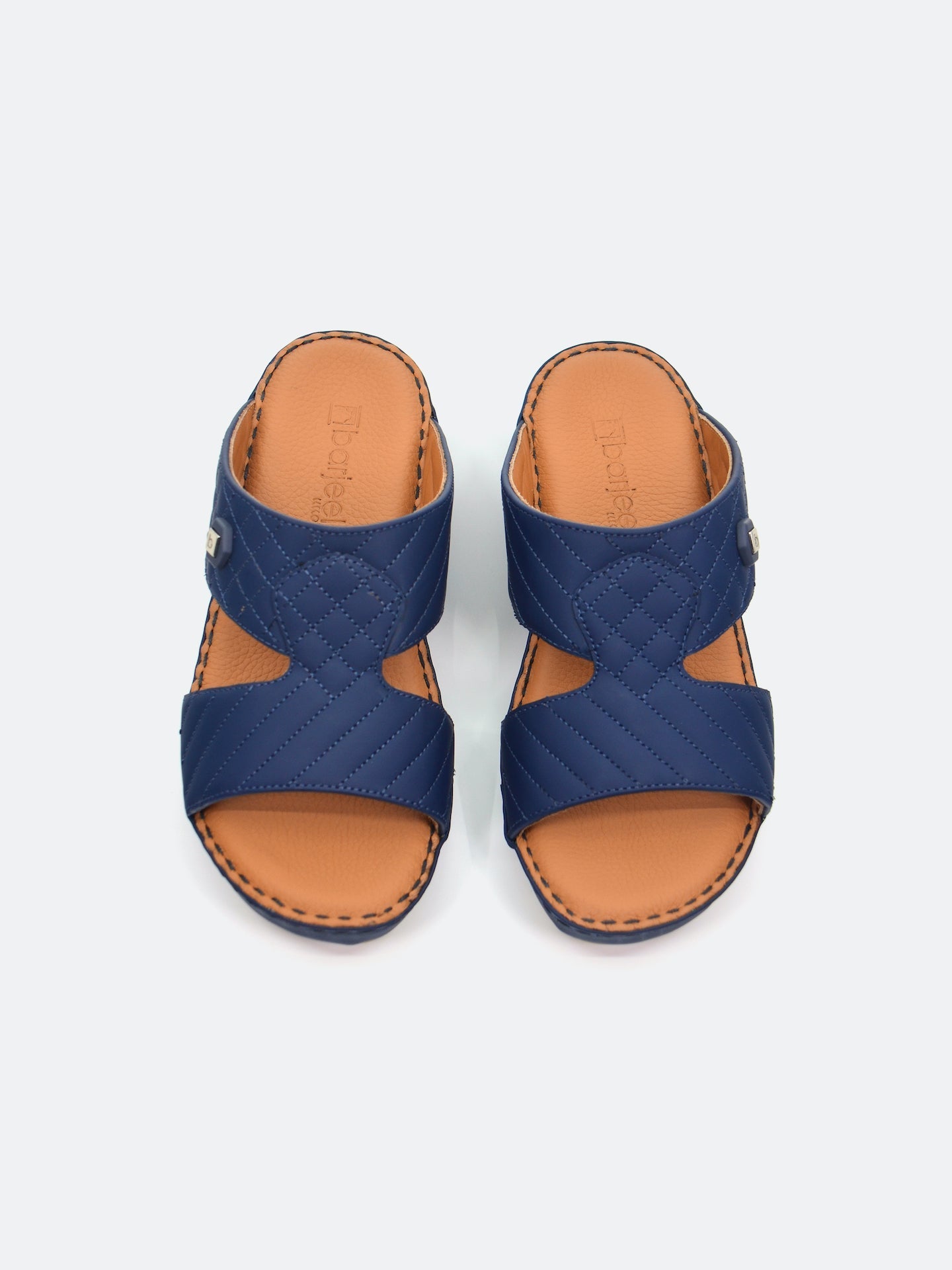 Barjeel Uno B-04 Men's Arabic Sandals #color_Navy