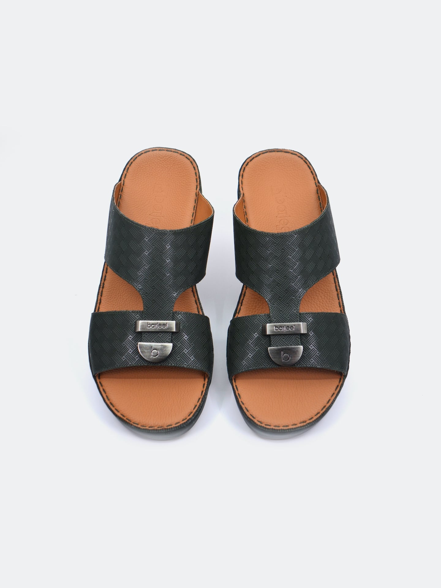 Barjeel Uno B-14 Men's Arabic Sandals #color_Green
