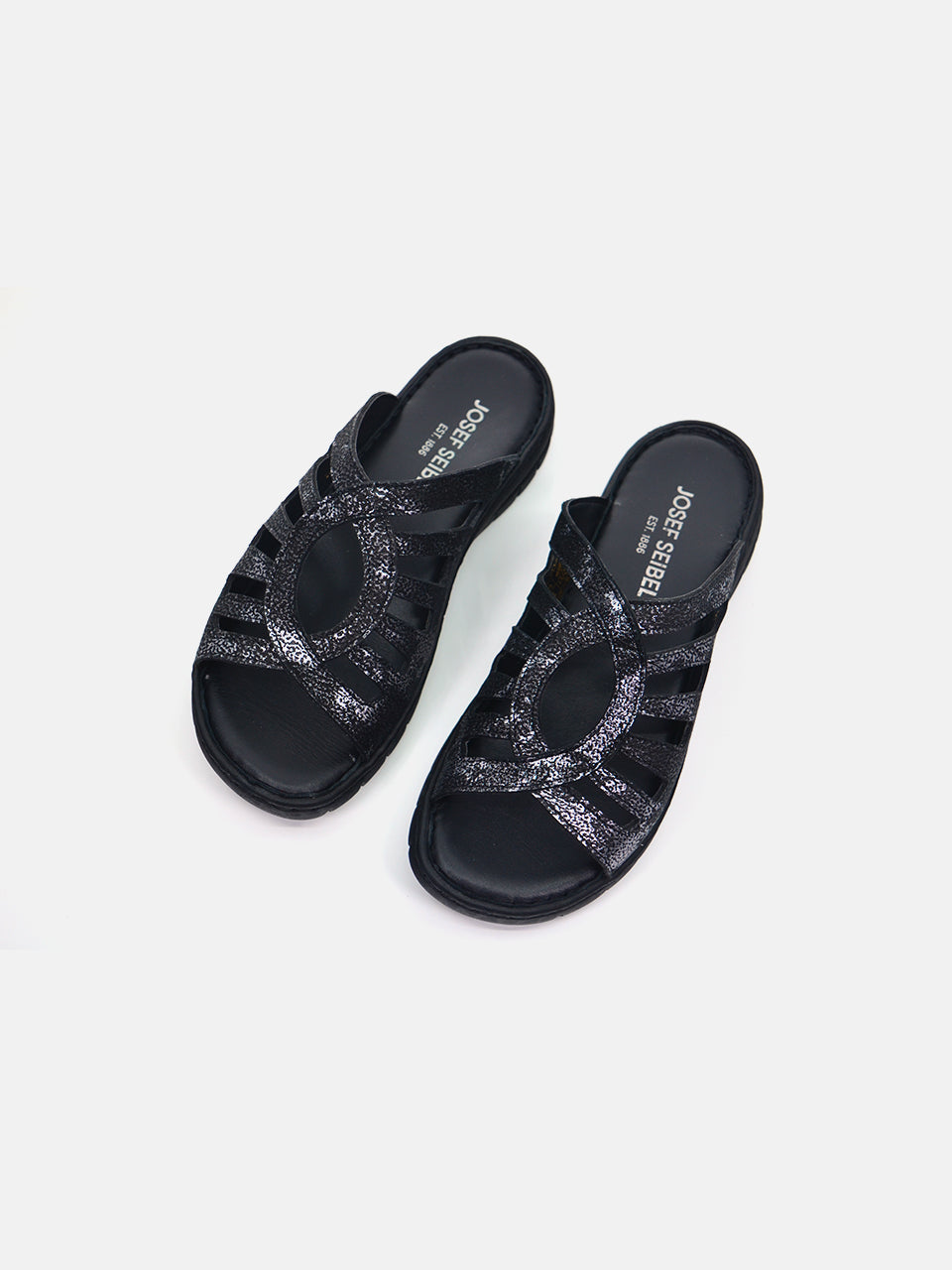 Josef Seibel 93425AR Women's Slider Sandals #color_Black