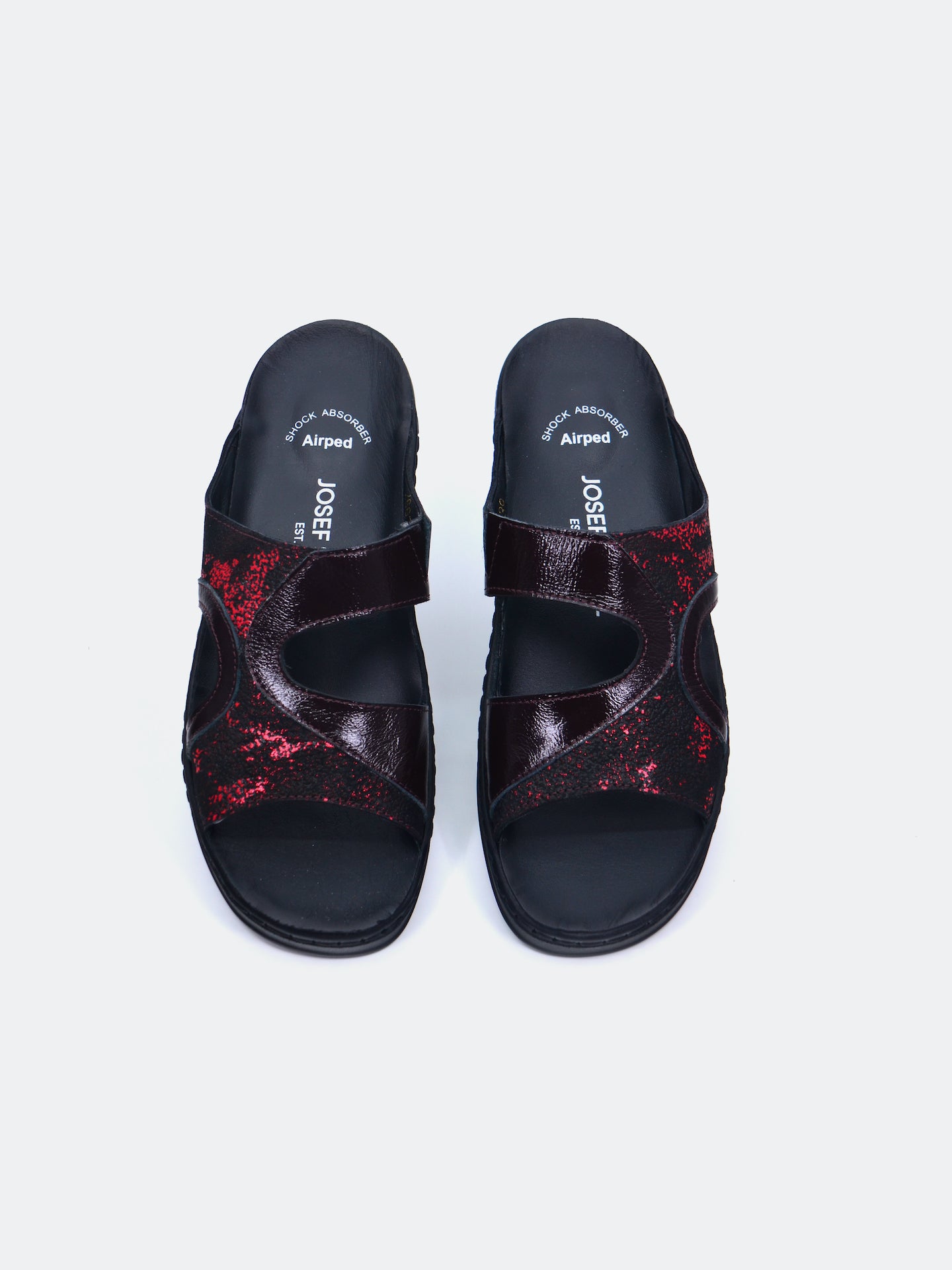 Josef Seibel Women's Flat Sandals #color_Maroon