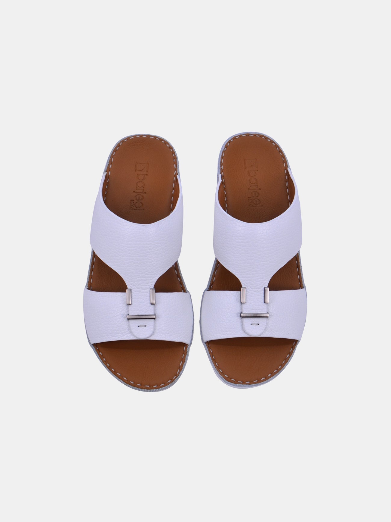 Barjeel Uno BSP1-02 Men's Sandals #color_White
