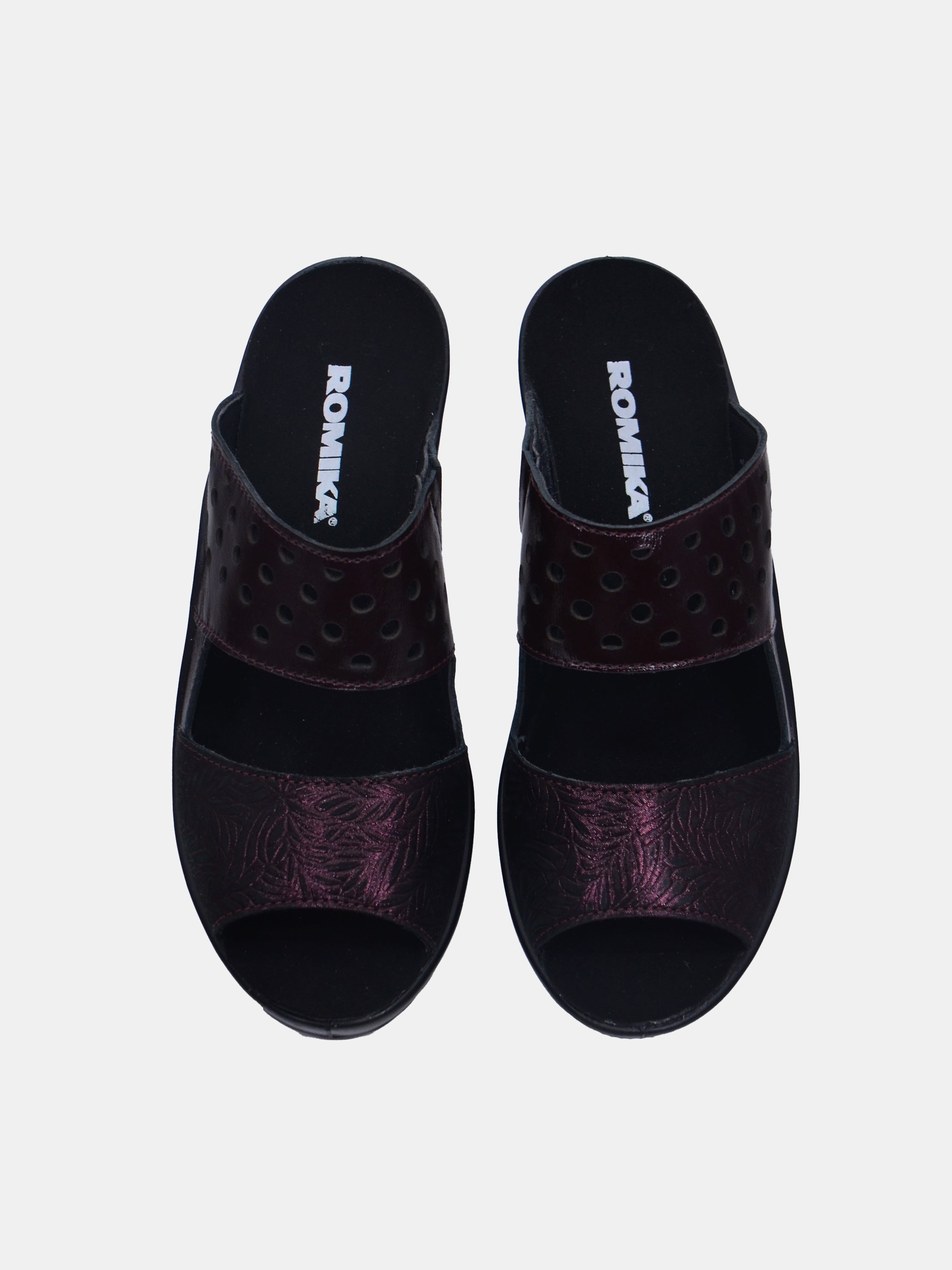 Romika 27154 Women's Heeled Sandals #color_Maroon