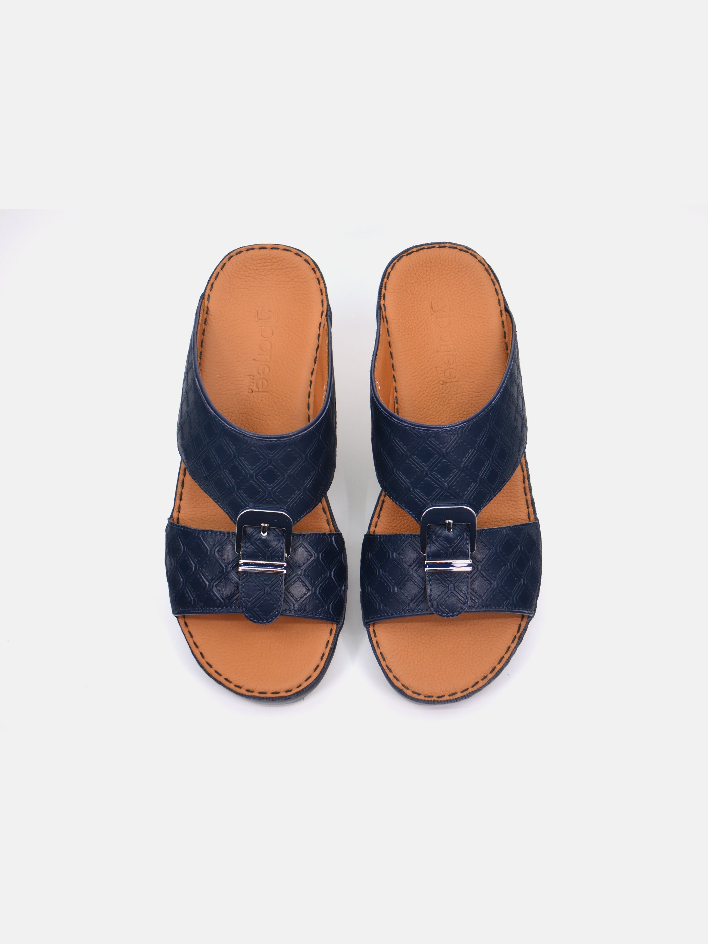 Barjeel Uno B-11 Men's Arabic Sandals #color_Navy
