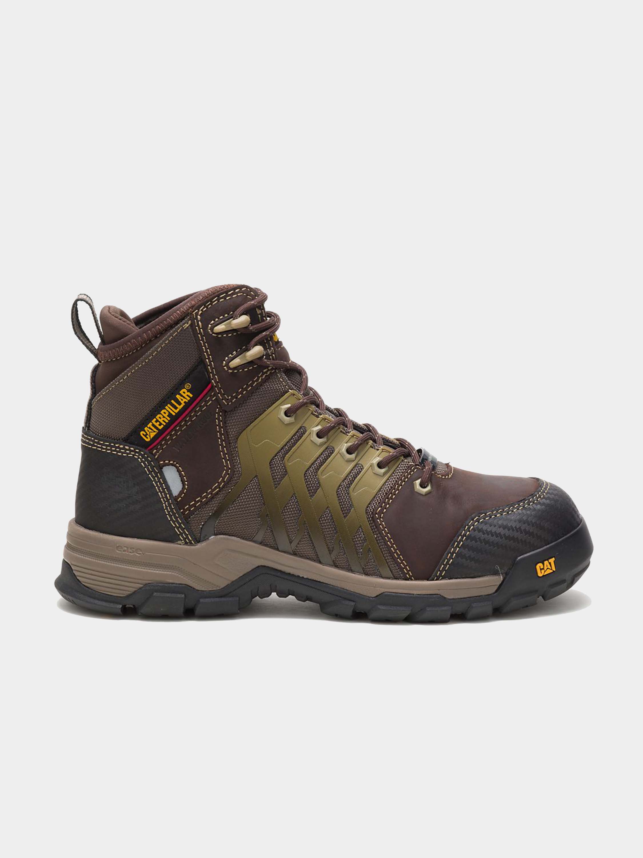 Caterpillar Induction 6" Composite Toe Hiker Boots #color_Brown