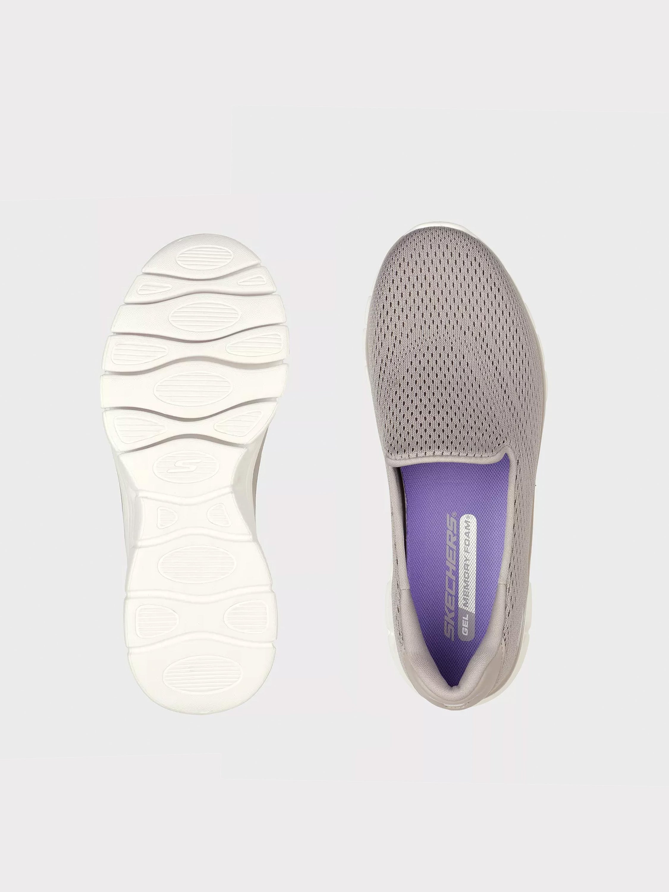 Skechers Women's Go Walk Glide - Step Flex Trainers #color_Taupe