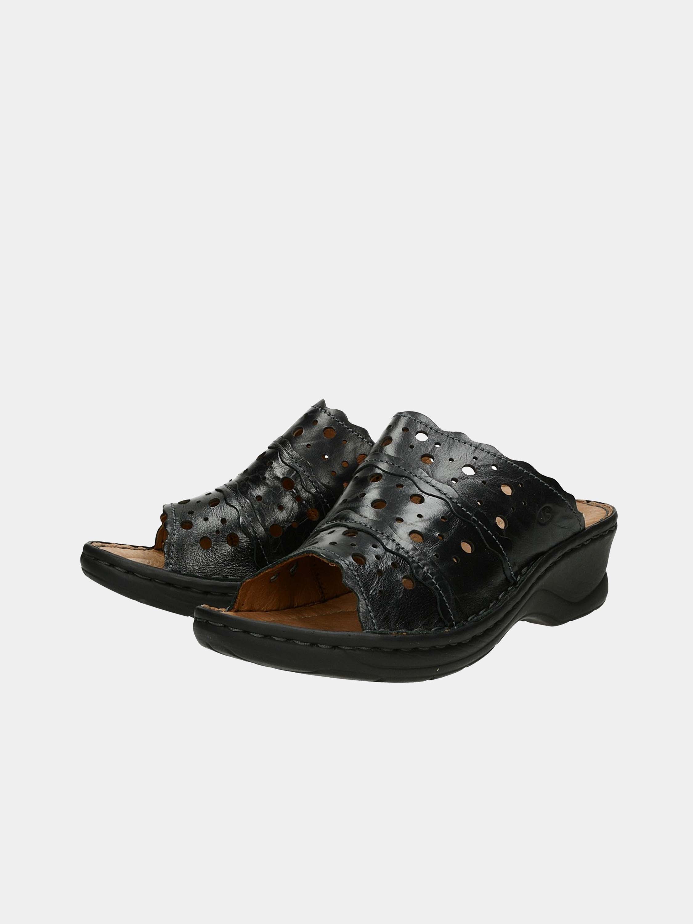 Josef Seibel Women's Catalonia 43 Sandals #color_Black