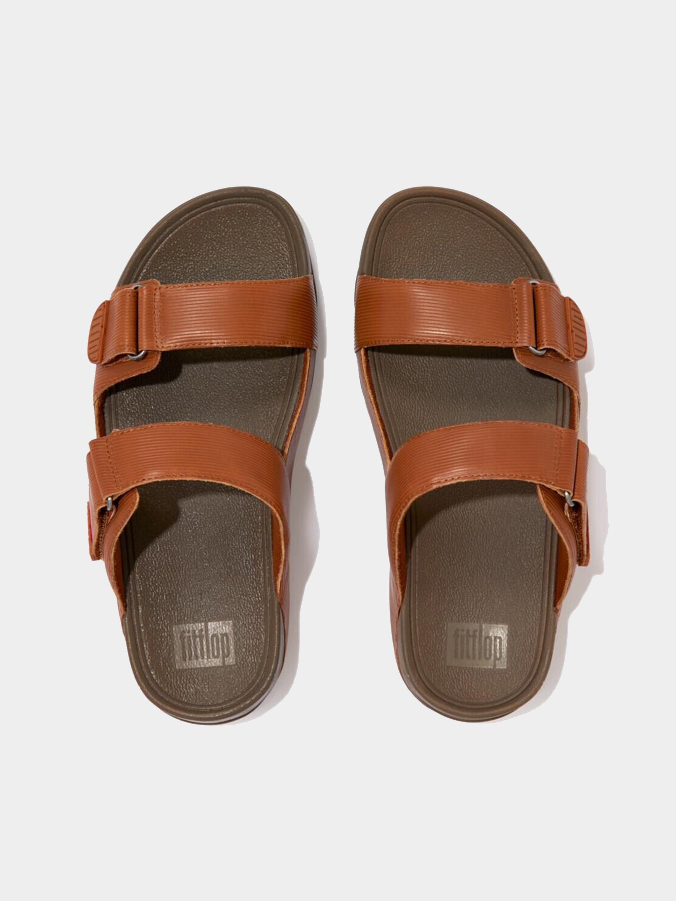 Fitflop Men's Gogh Moc Light Tan Sandals #color_Tan