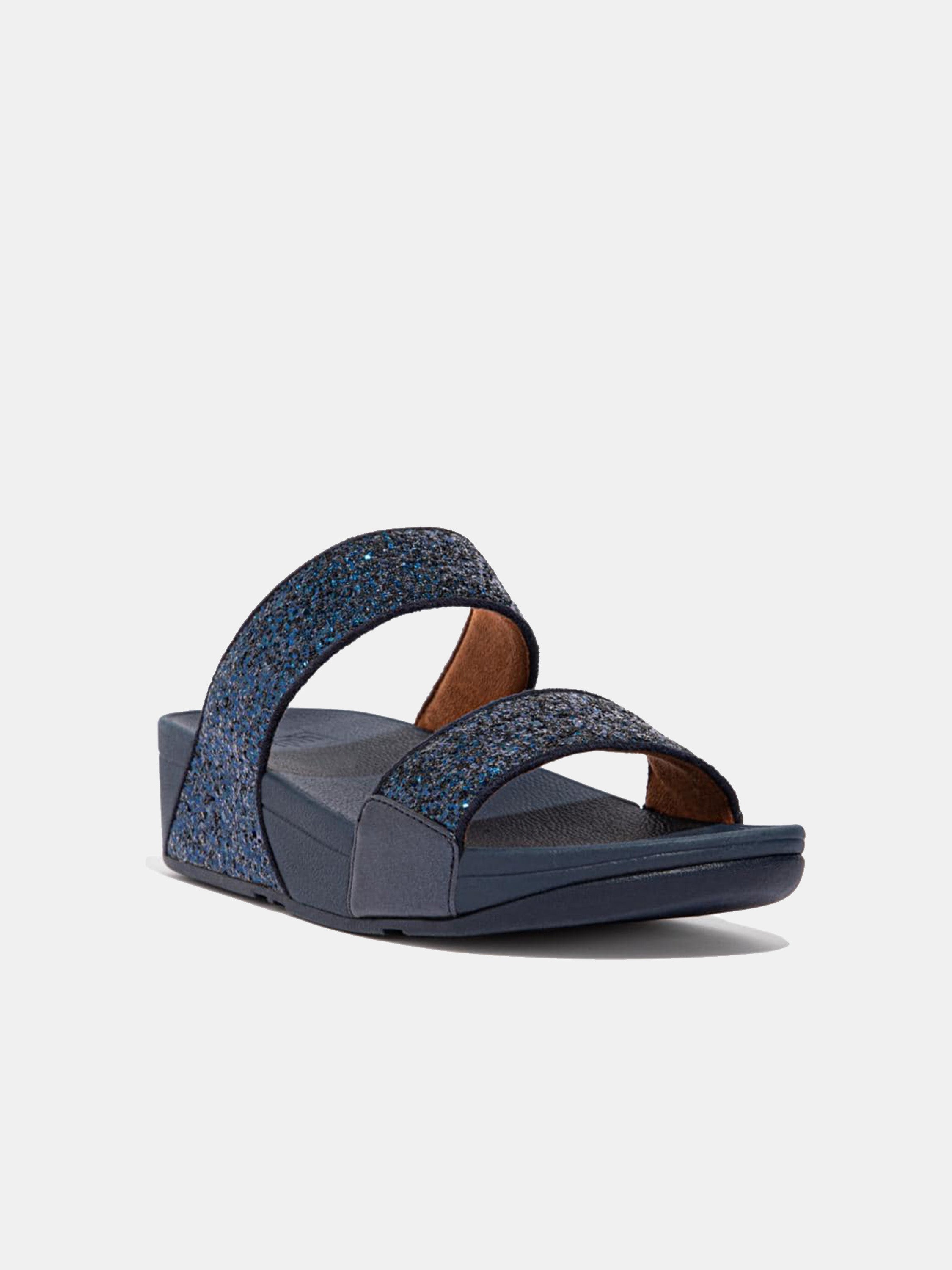 FitFlop Lulu Women's Glitter Slides #color_Navy