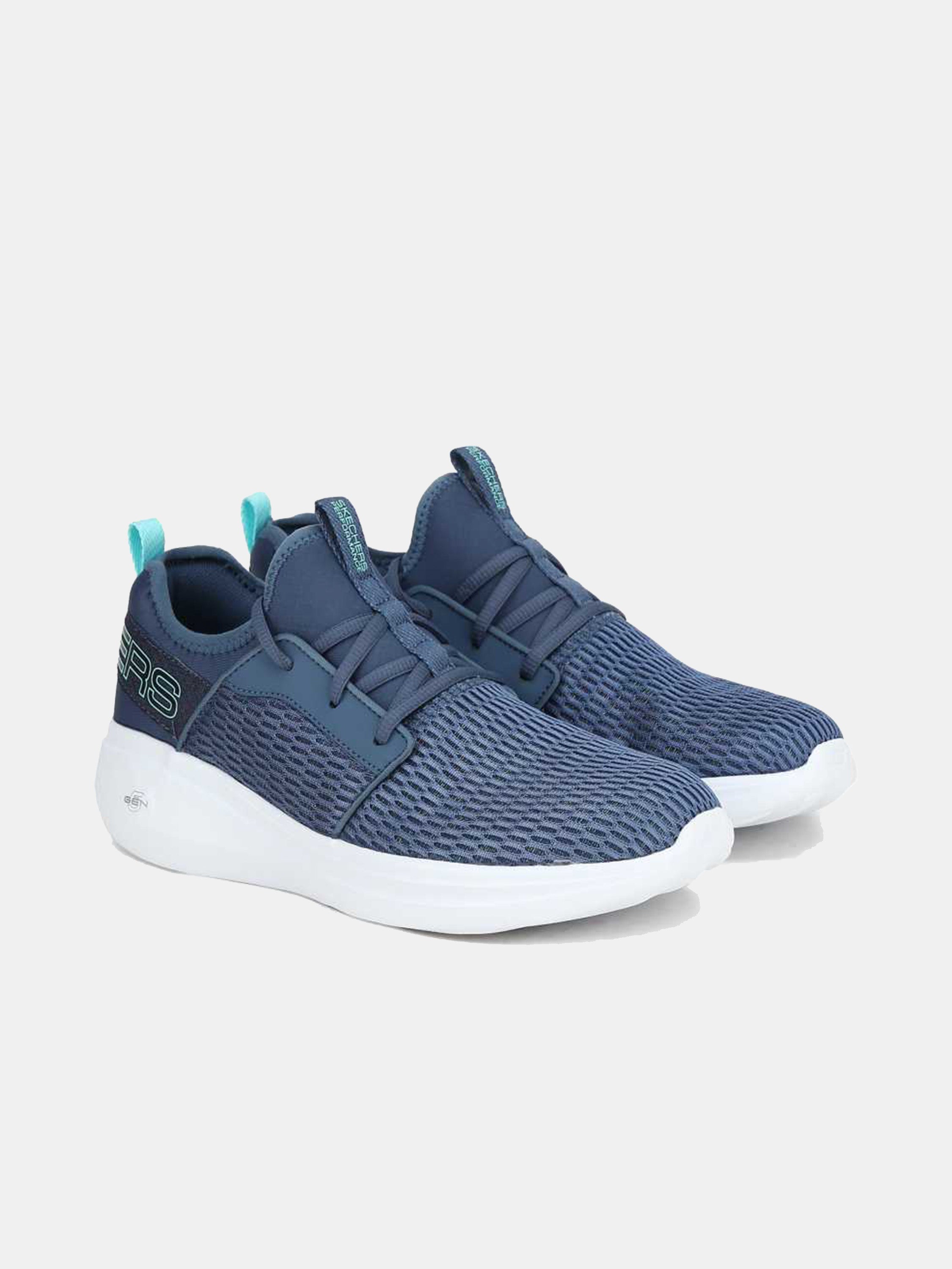 Skechers Women's GOrun Fast - Glimmer Trainers #color_Blue