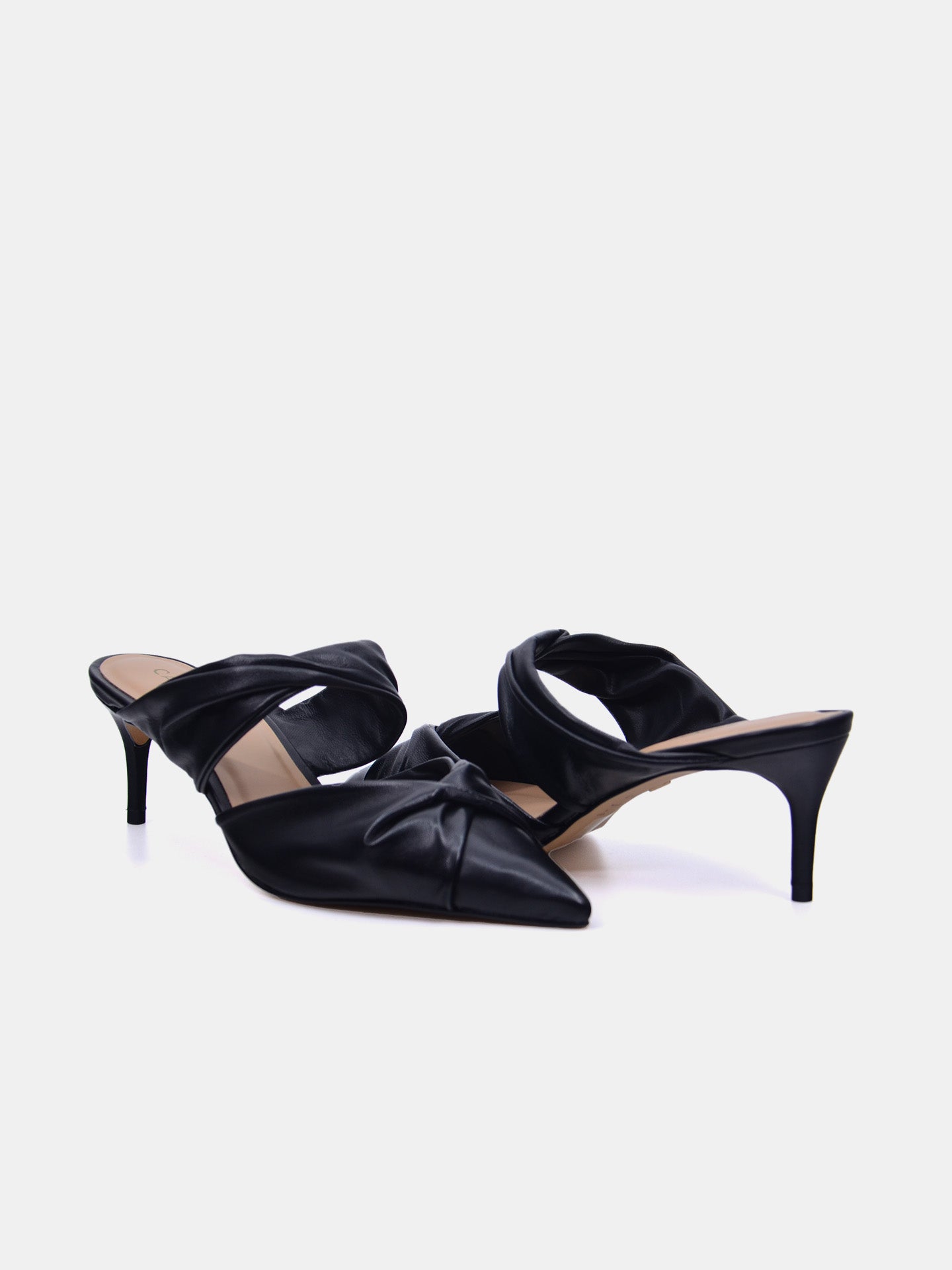 Carrano Women's 439001 Mestico Heeled Sandals #color_Black
