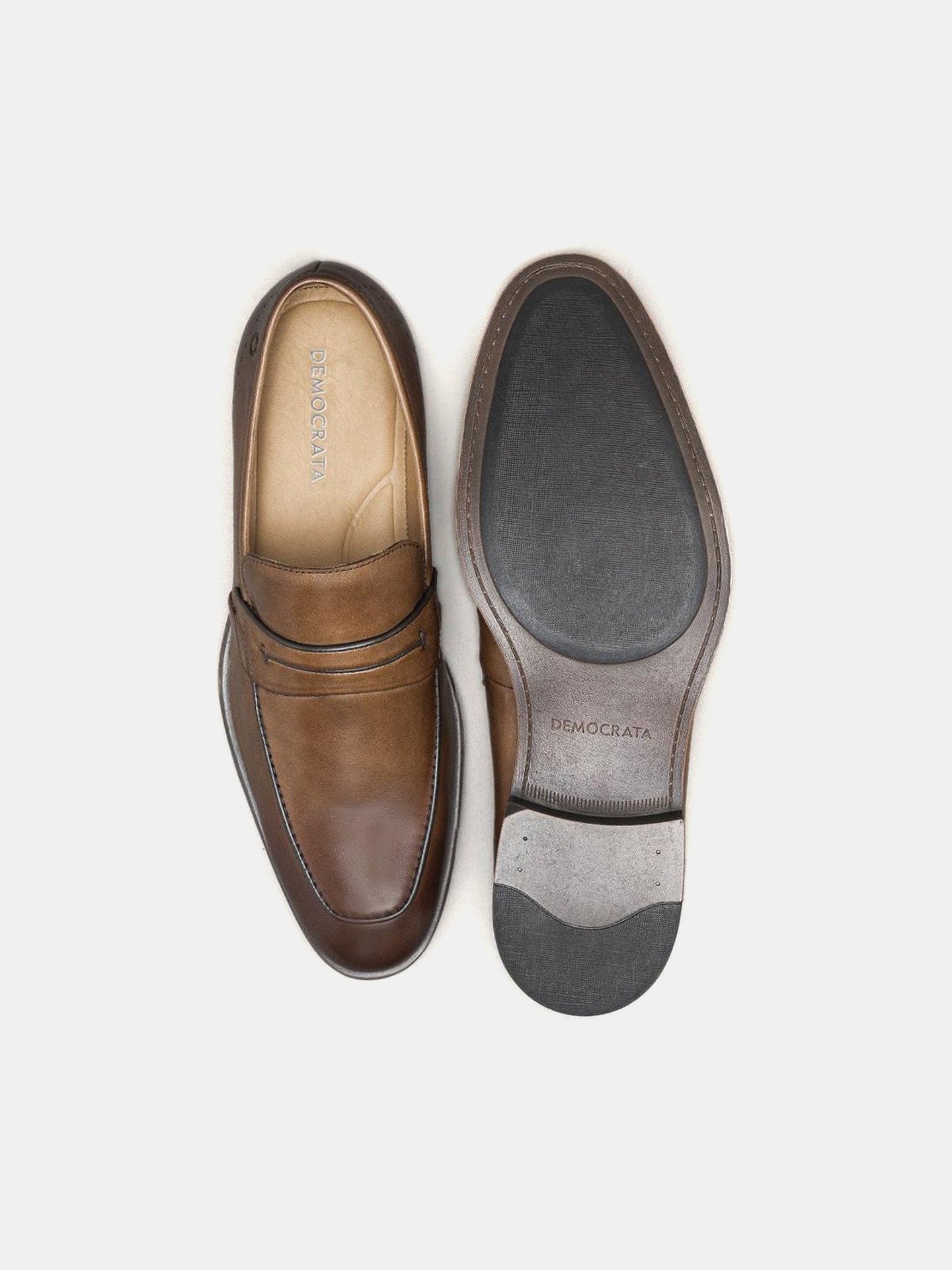 Democrata Men's Smart Comfort Madison Hi-soft 32 Formal Shoes #color_Brown