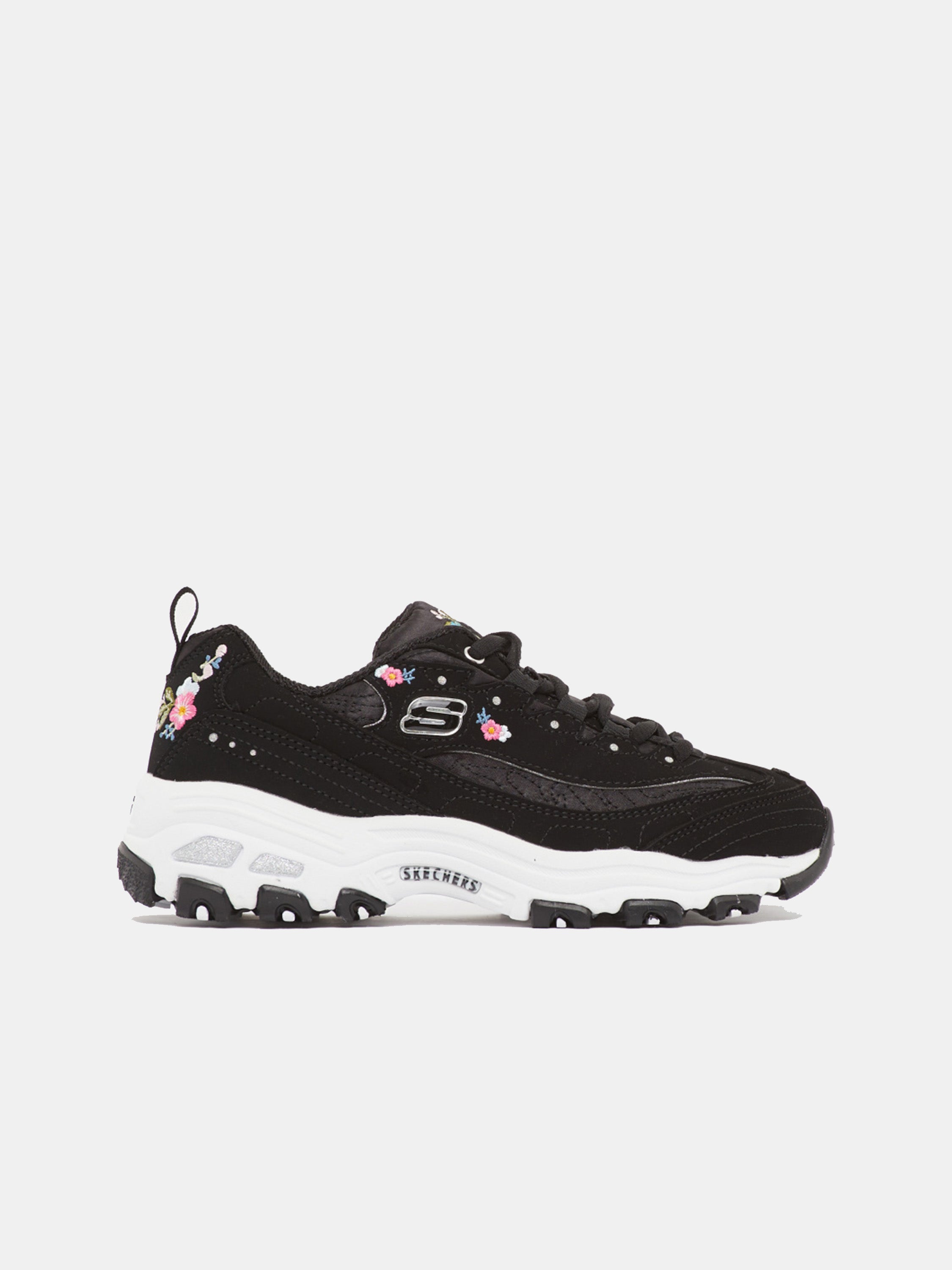 Skechers Girls D'Lites - Bright Blossoms Trainers #color_Black