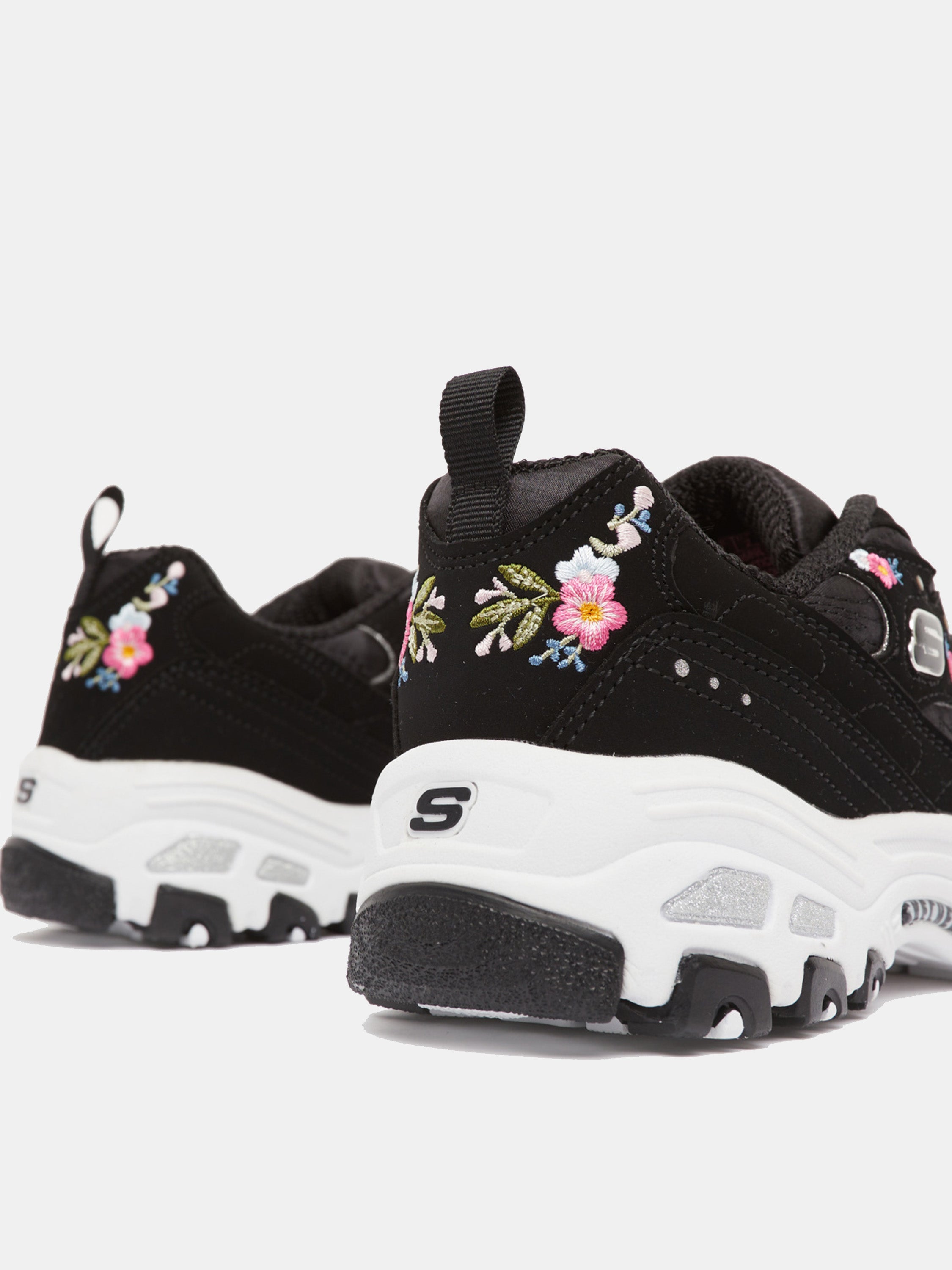 Skechers Girls D'Lites - Bright Blossoms Trainers #color_Black